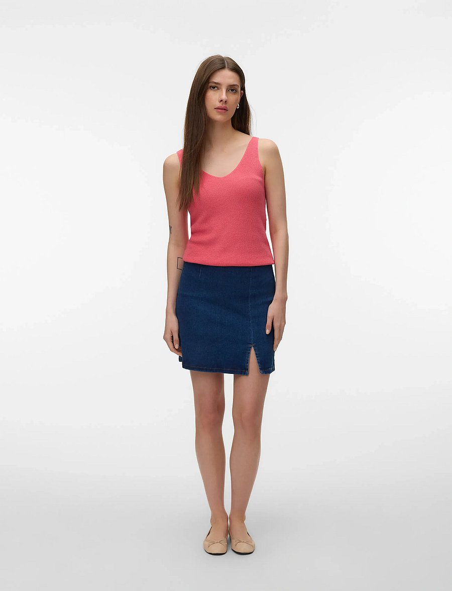 Vero Moda - VMNEWLEX SUN SL TOP GA NOOS - hihattomat paidat - coral paradise - 2