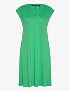 VMMARIJUNE SL KNEE DRESS JRS - BRIGHT GREEN