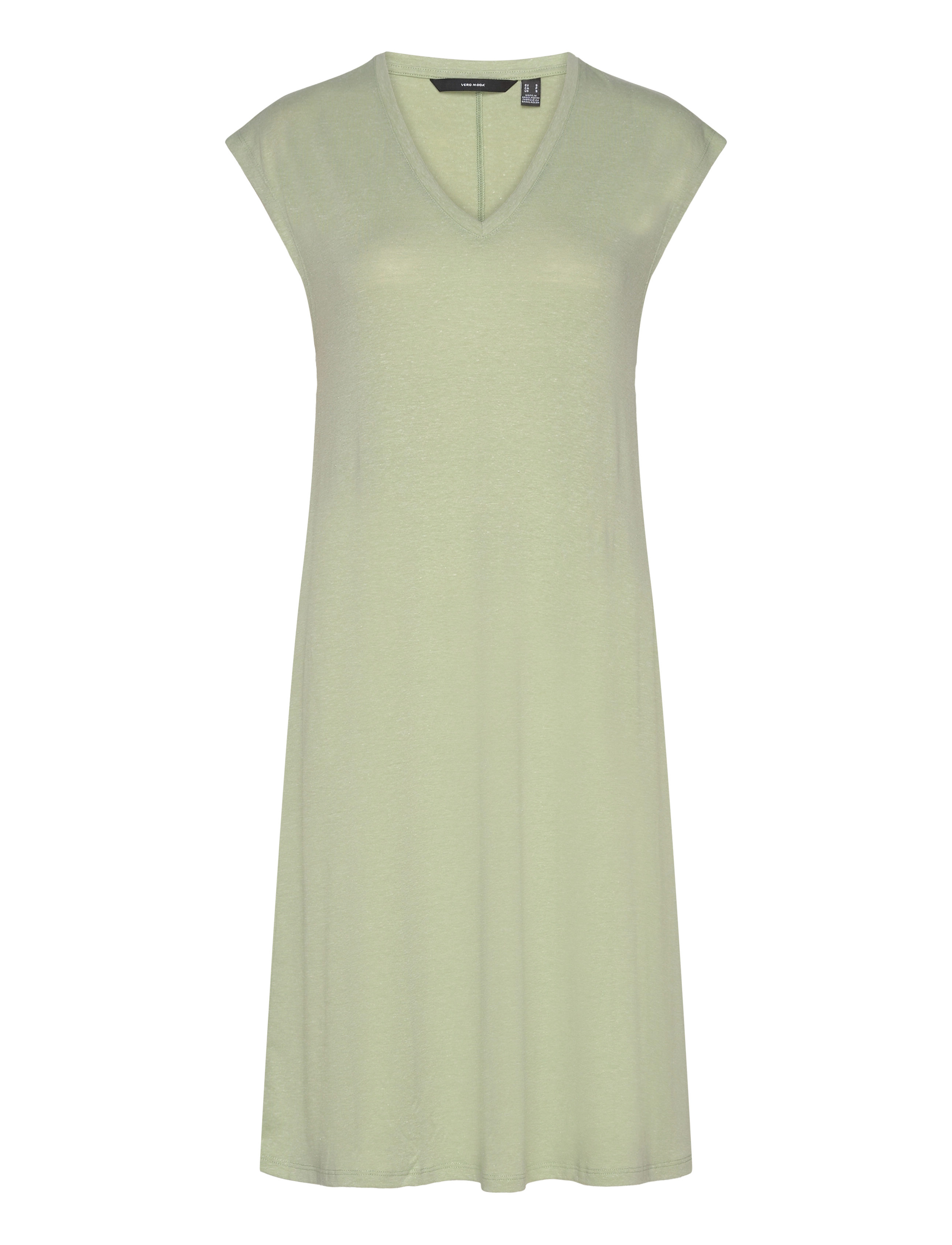 Vero Moda VMMARIJUNE SL KNEE DRESS JRS - Kleidung - RESEDA / green