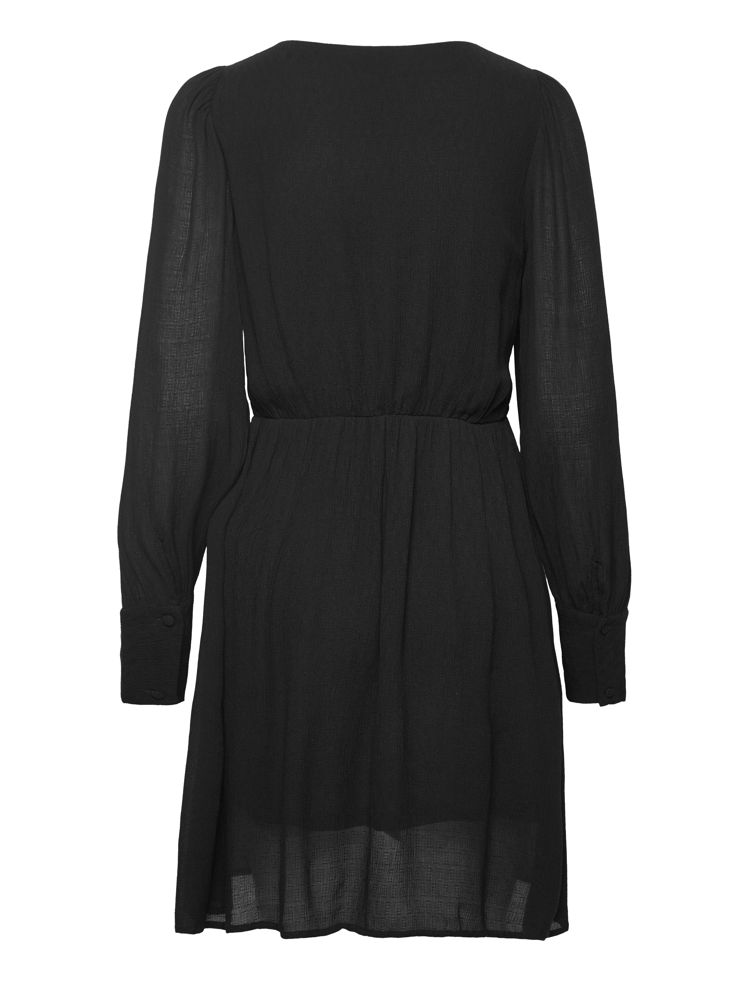 Vero Moda - VMPOLLIANA LS SHORT DRESS WVN - laveste priser - black - 2