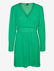 Vero Moda - VMPOLLIANA LS SHORT DRESS WVN - kurze kleider - bright green - 0