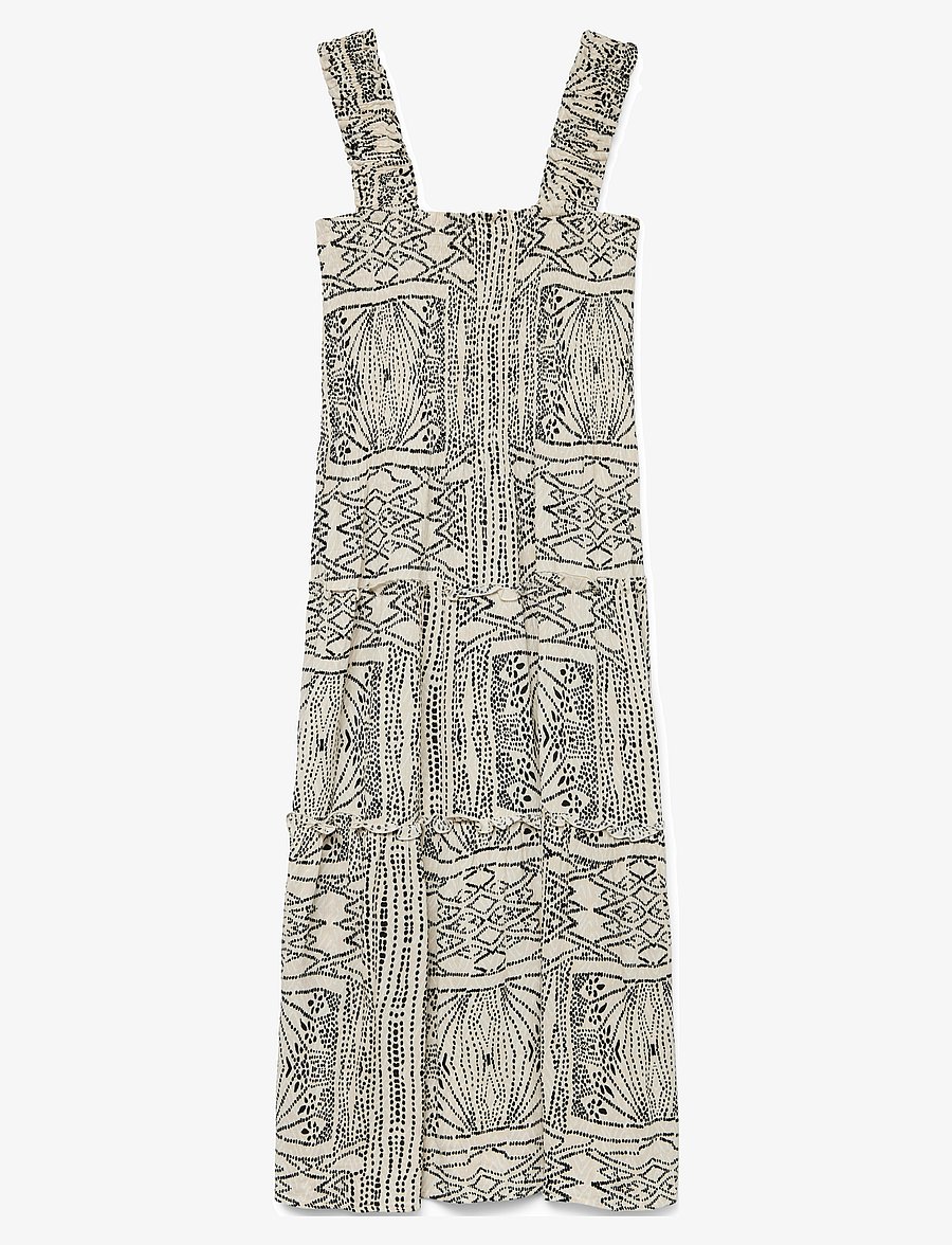 Vero Moda - VMMENNY SL SMOCK CALF DRESS WVN GA - midikleider - oatmeal - 1