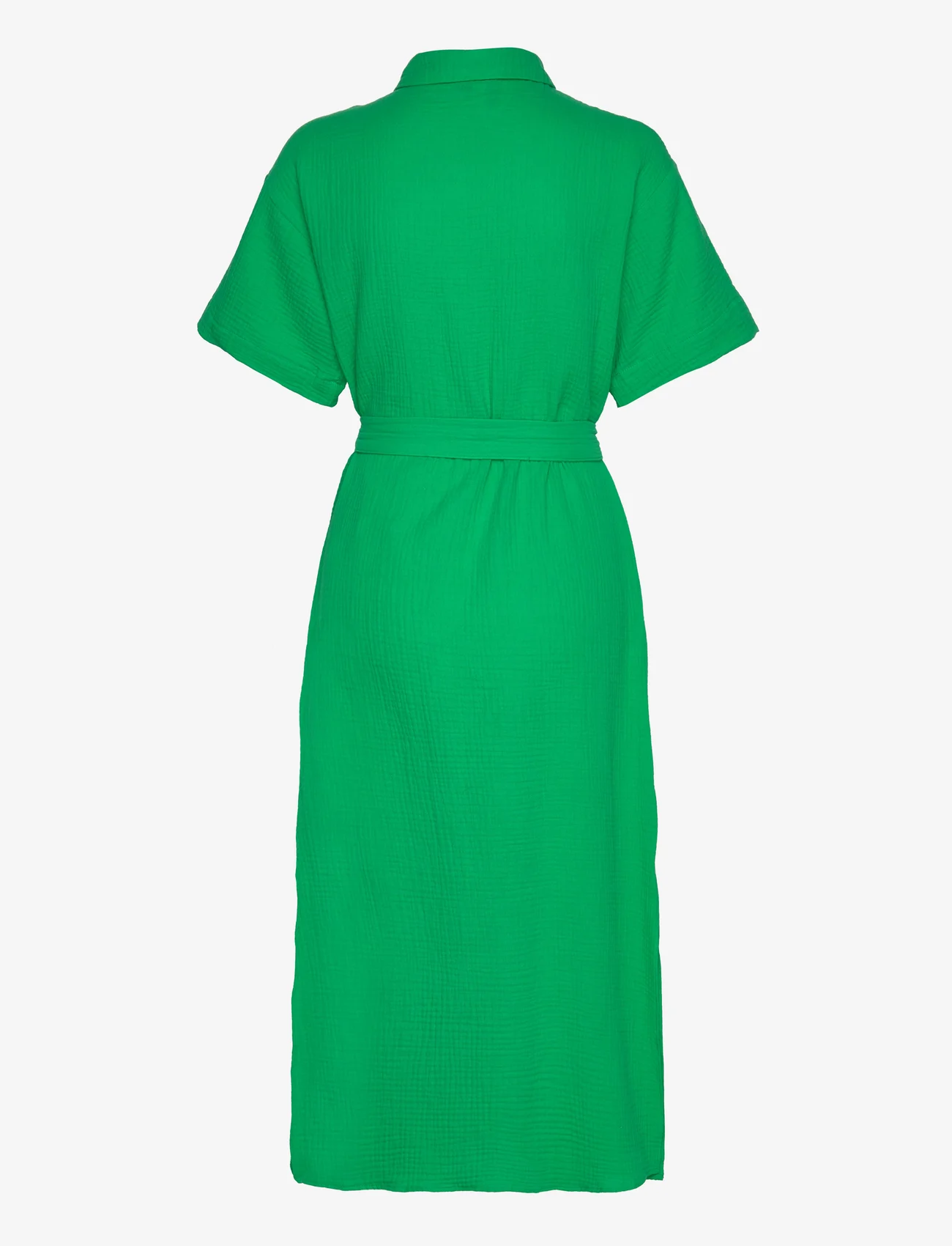 Vero Moda - VMNATALI NIA 2/4 CALF SHIRT DRESS WVN - peoriided outlet-hindadega - bright green - 1