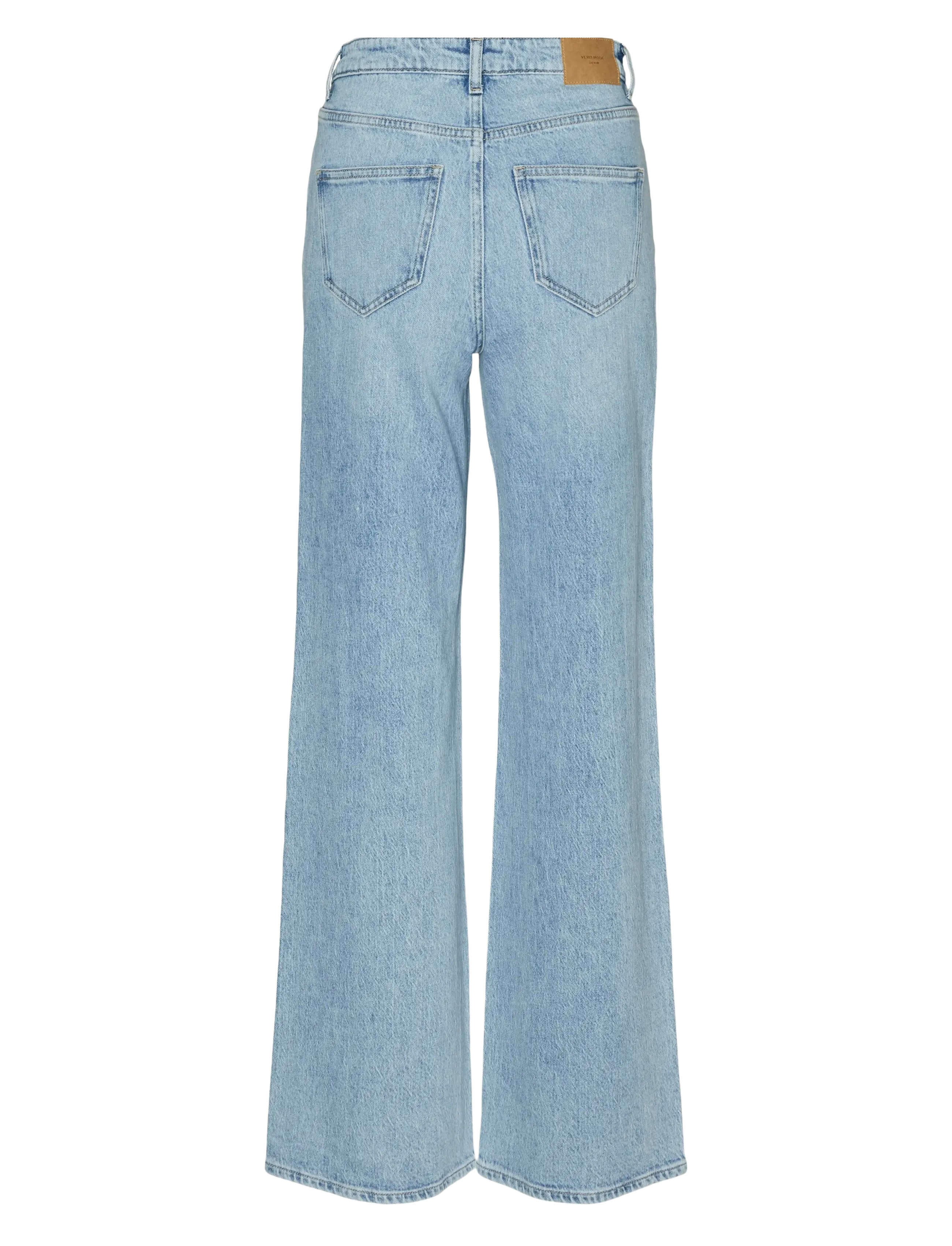 Vero Moda - VMTESSA HR WIDE JEANS RA339 GA NOOS - hosen mit weitem bein - light blue denim - 2