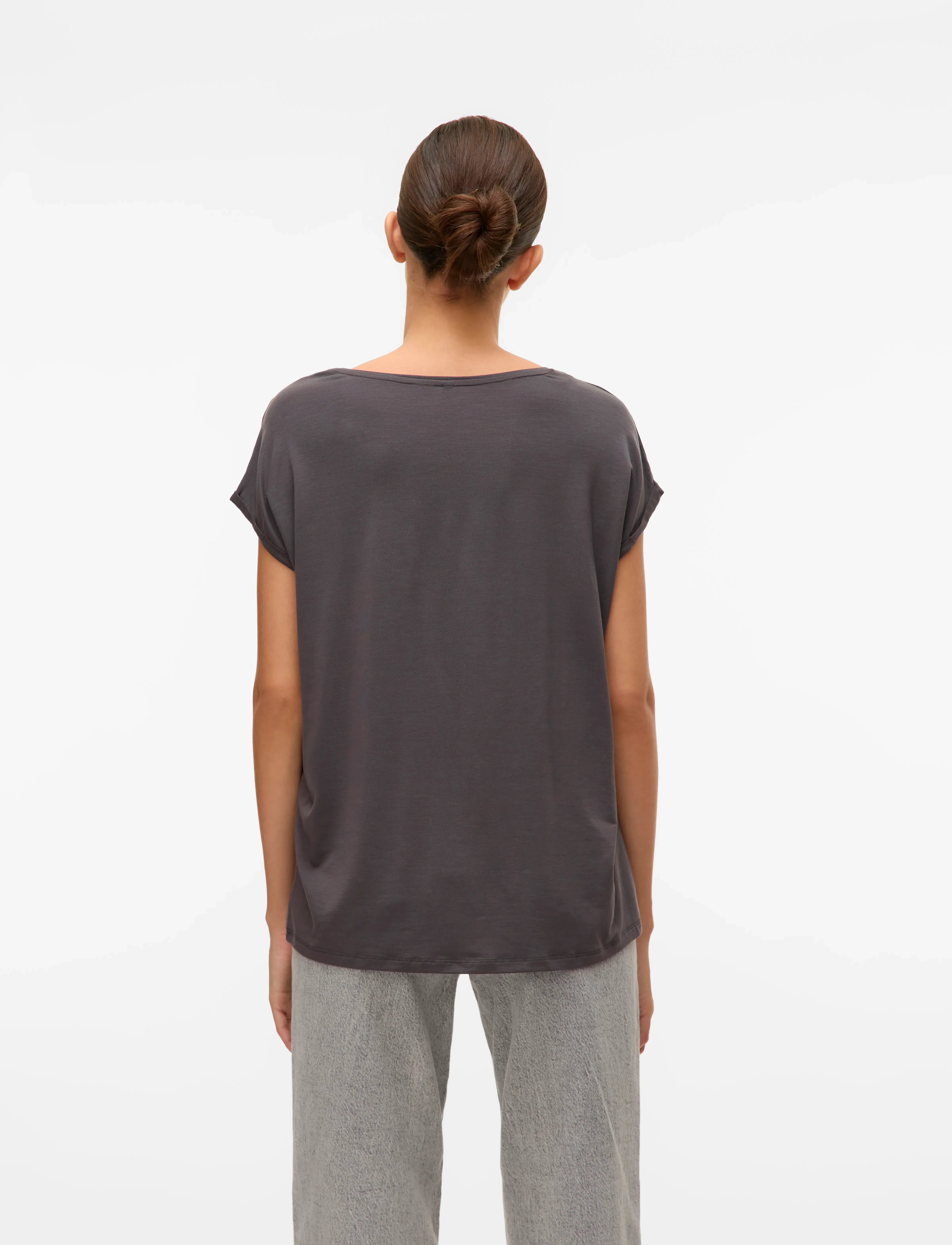 VERO MODA Vmava Plain Ss Top Ga Jrs Noos t-shirts dam – bild 2
