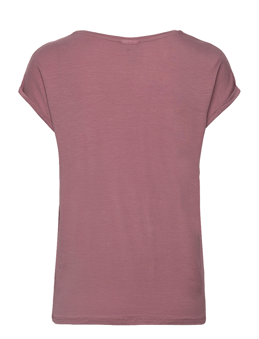 Vero Moda - VMAVA PLAIN SS TOP JRS NOOS - t-shirts - nostalgia rose - 2