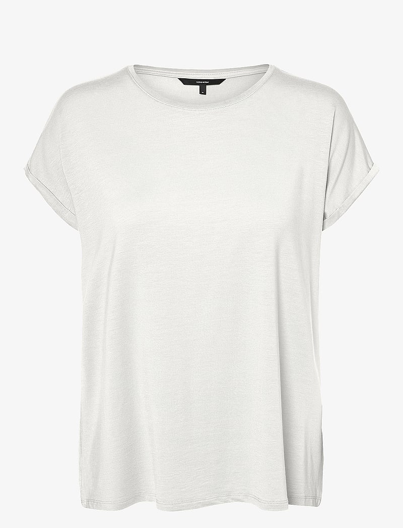 Vero Moda - VMAVA PLAIN SS TOP GA JRS NOOS - t-shirts - snow white - 1