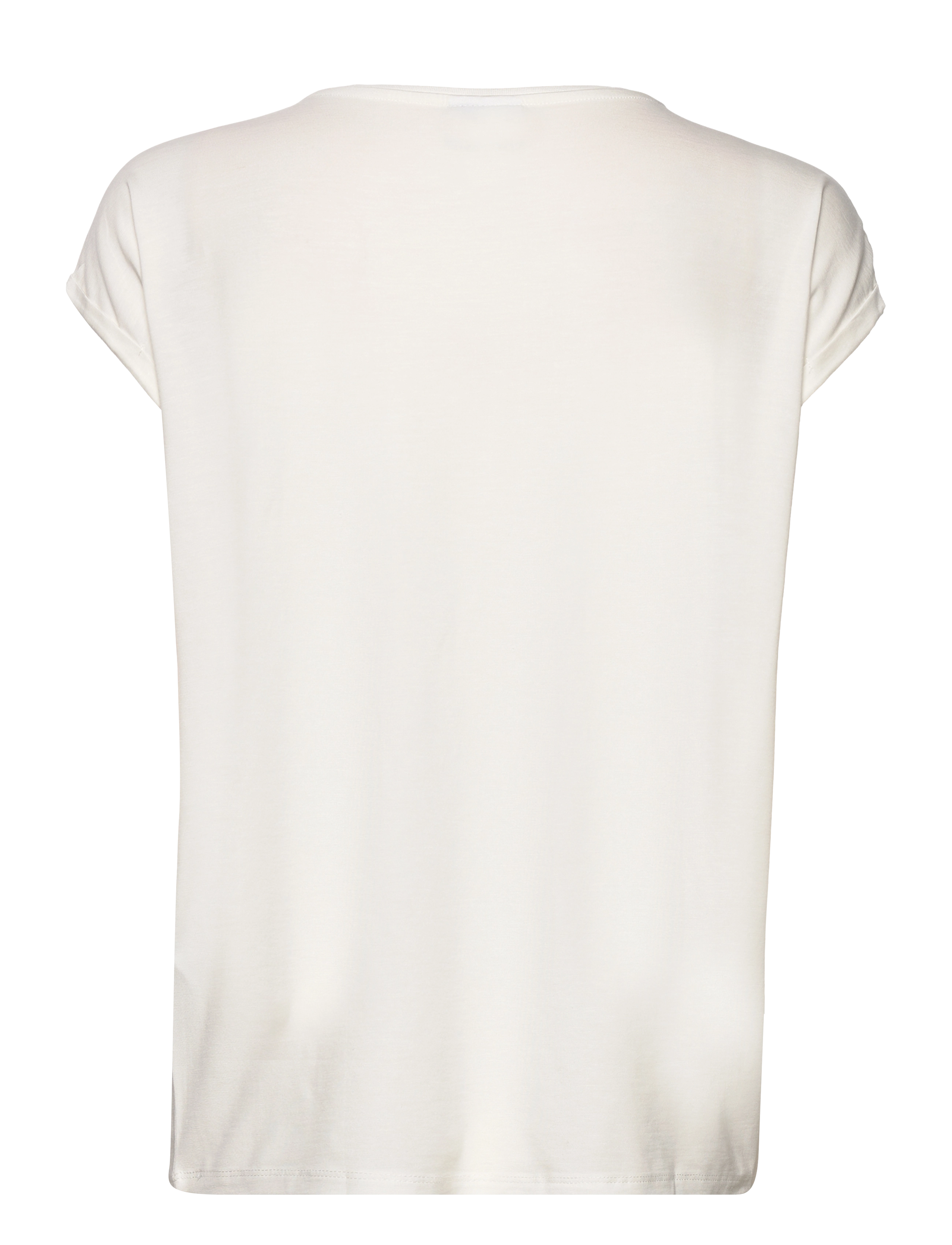 Vero Moda - VMAVA PLAIN SS TOP JRS NOOS - t-särgid - snow white - 2