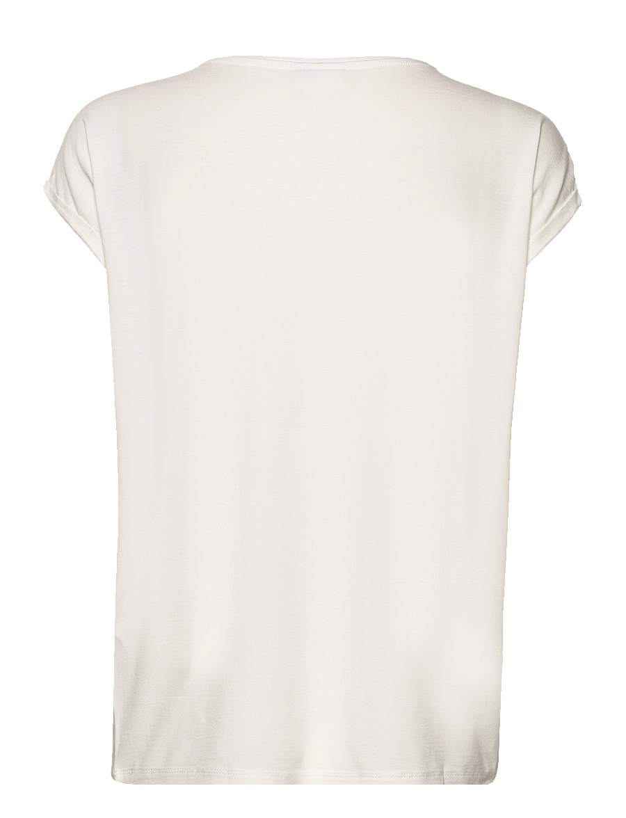Vero Moda - VMAVA PLAIN SS TOP JRS NOOS - t-särgid - snow white - 2