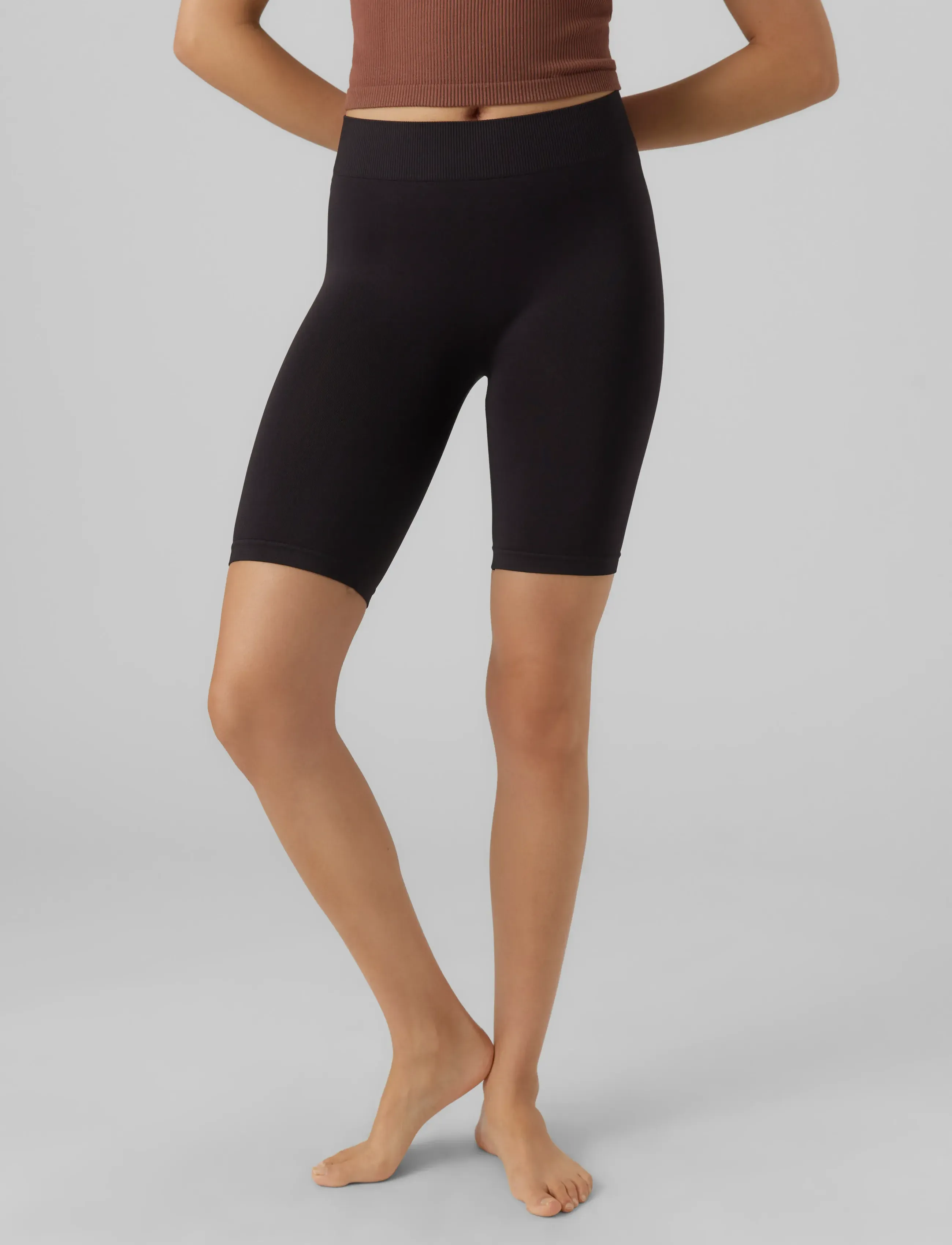 Vero Moda Vmjackie Shorts Seamless Noos, S/M, Black, Shorts > Cykelshorts, Dame