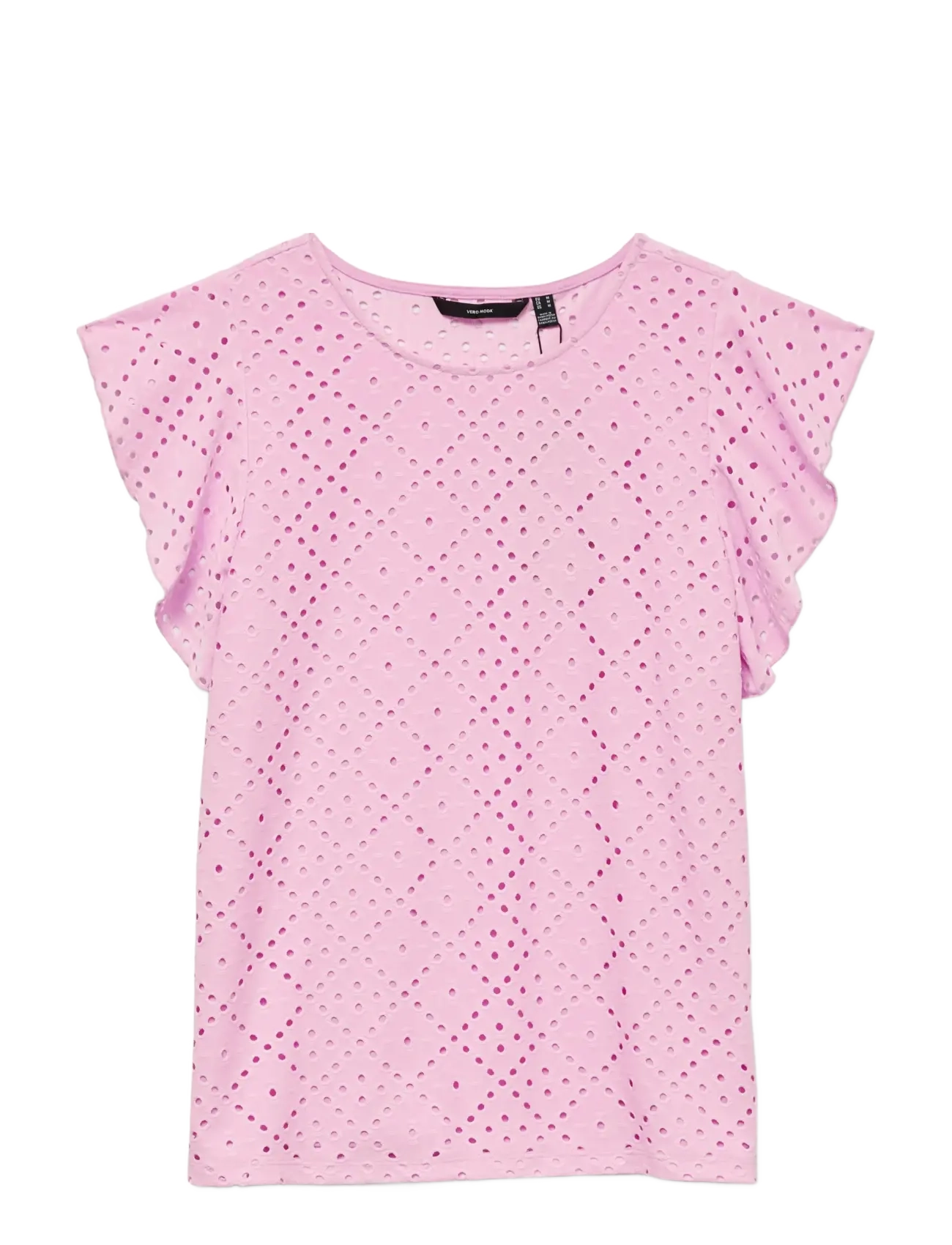 Vero Moda VMTASSA SL FRILL TOP NOOS - Vero Moda - BONBON / pink/rose