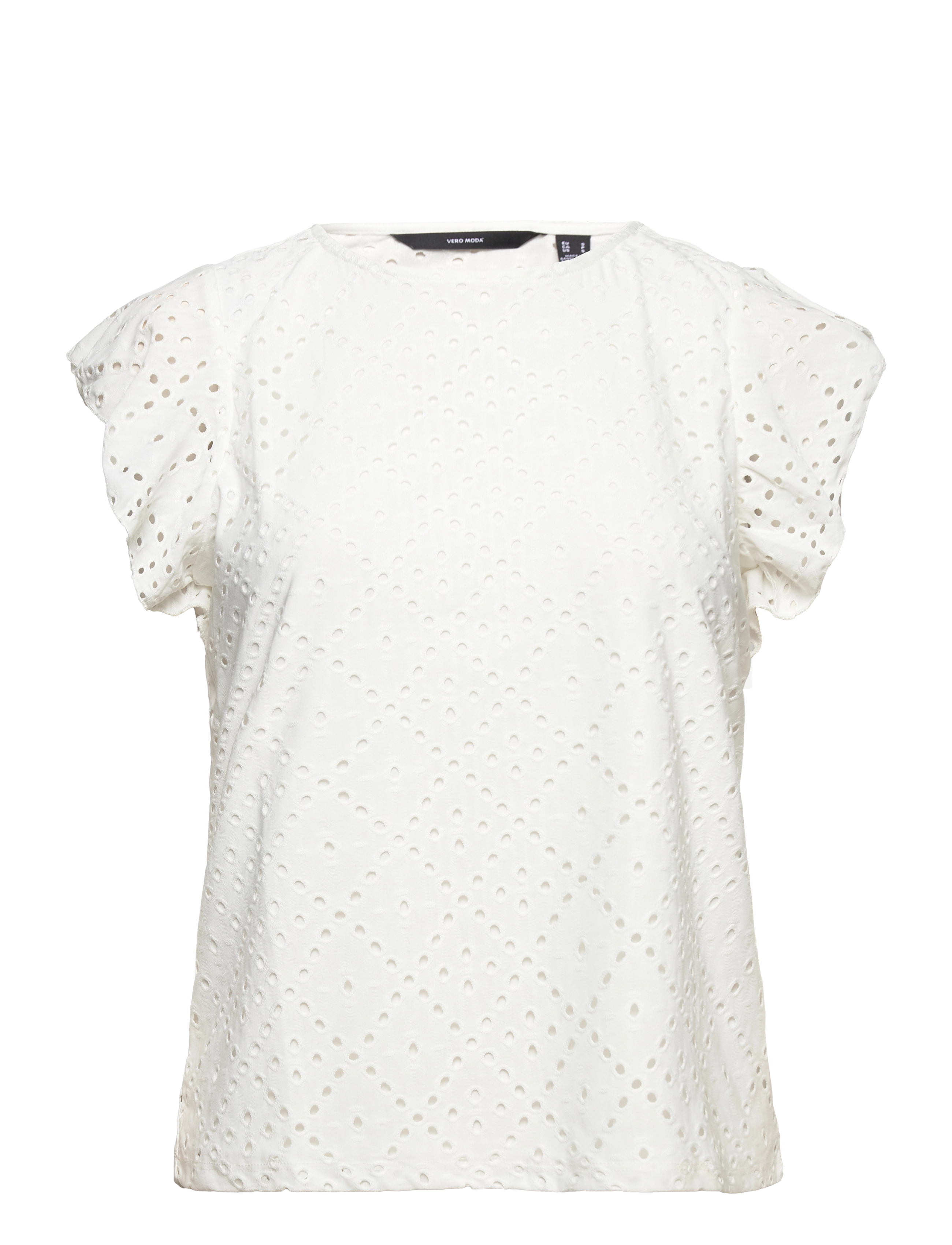 VERO MODA Vmtassa Sl Frill Oberteil Noos Weiß - M - Damen