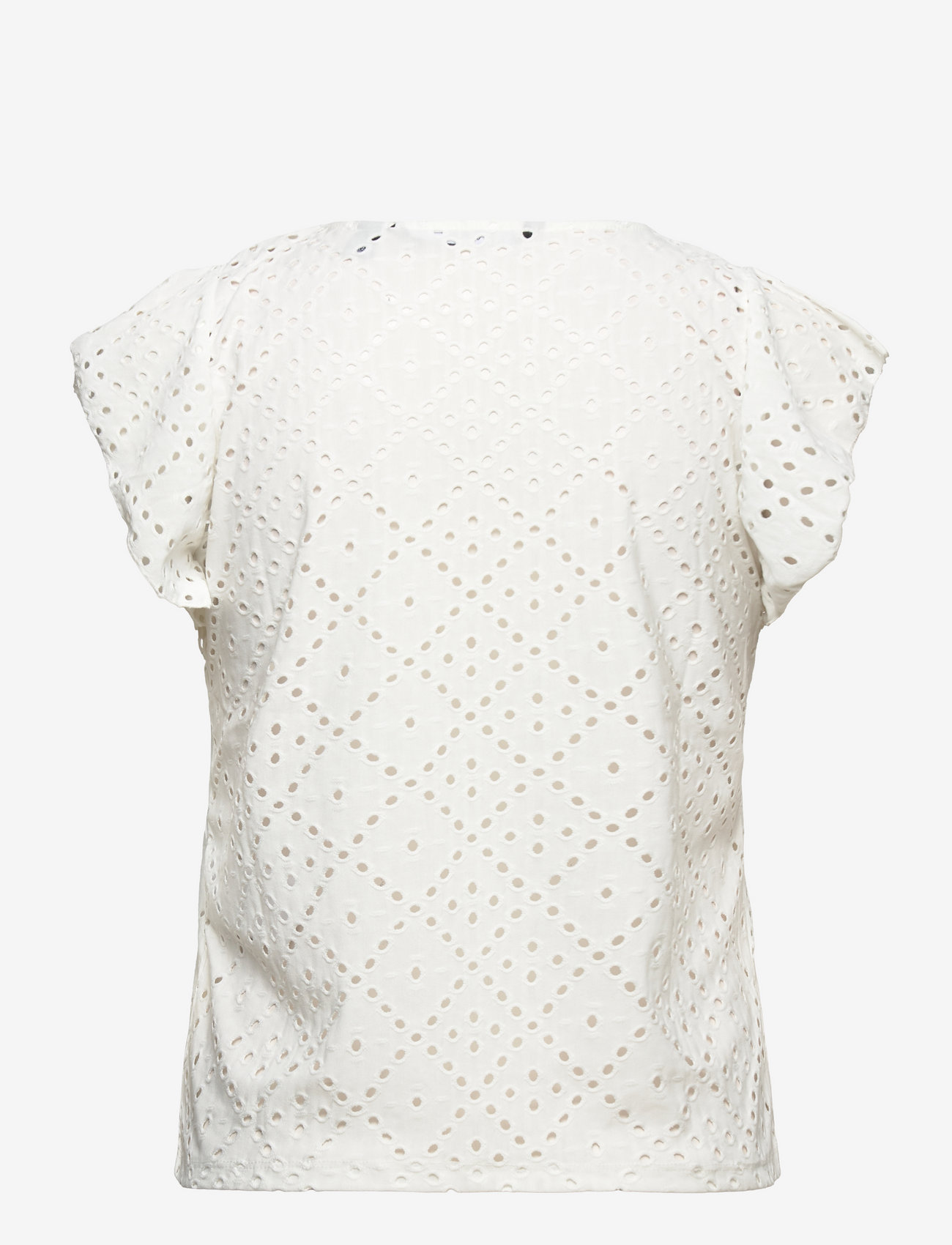 VERO Moda Damen Top Vmtassa – Lässiges T-Shirt Mit Rüschen-Detail, Rundhalsausschnitt