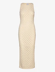 Vero Moda - VMEVELYN SL CROCHET 7/8 DRESS VMA NOOS - odzież imprezowa w cenach outletowych - birch - 0