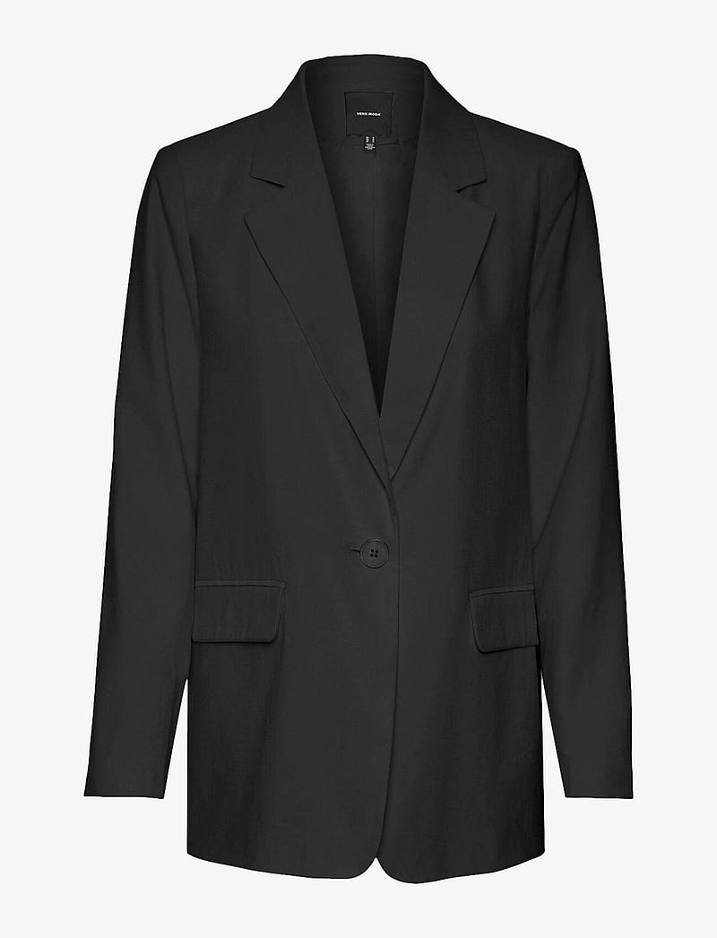Vero Moda Curve VERINA LS NOOS - Blazer - black/zwart Vero Moda Curve VERINA LS NOOS - Blazer - black/zwart