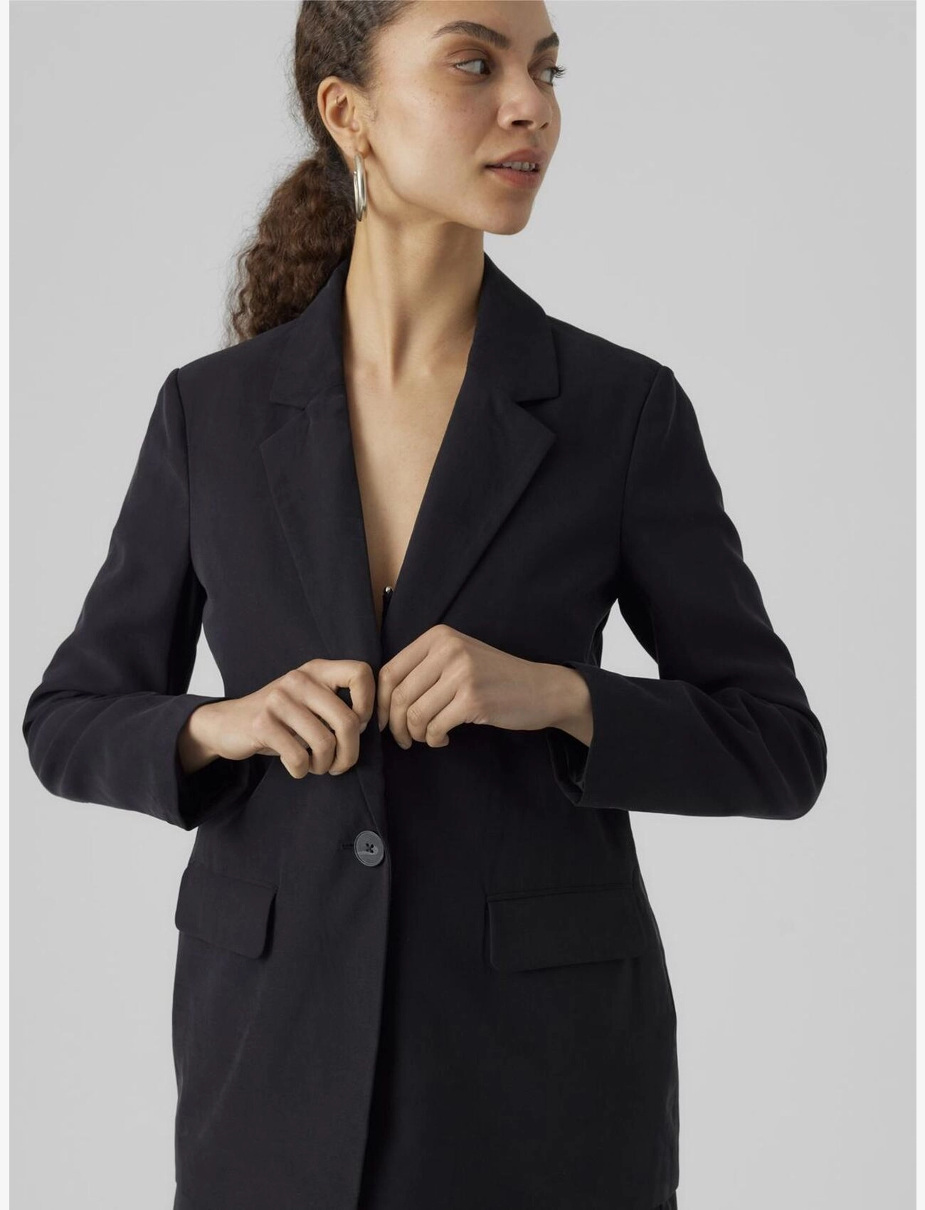 Vero Moda - VMCARMEN LS LOOSE BLAZER NOOS - black - 4