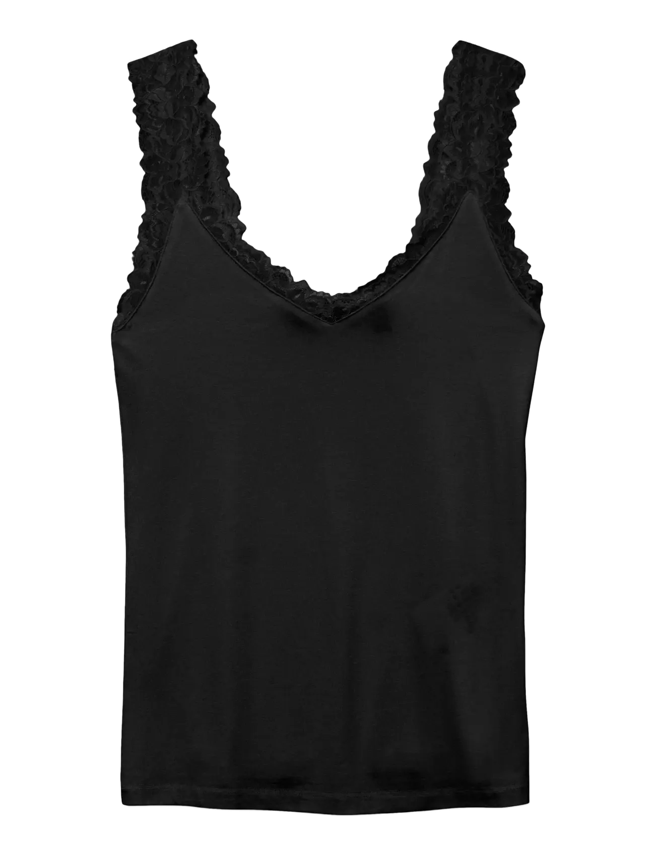 Vero Moda VMROSA SL TOP JRS NOOS - T-Shirts & Tops - BLACK / black