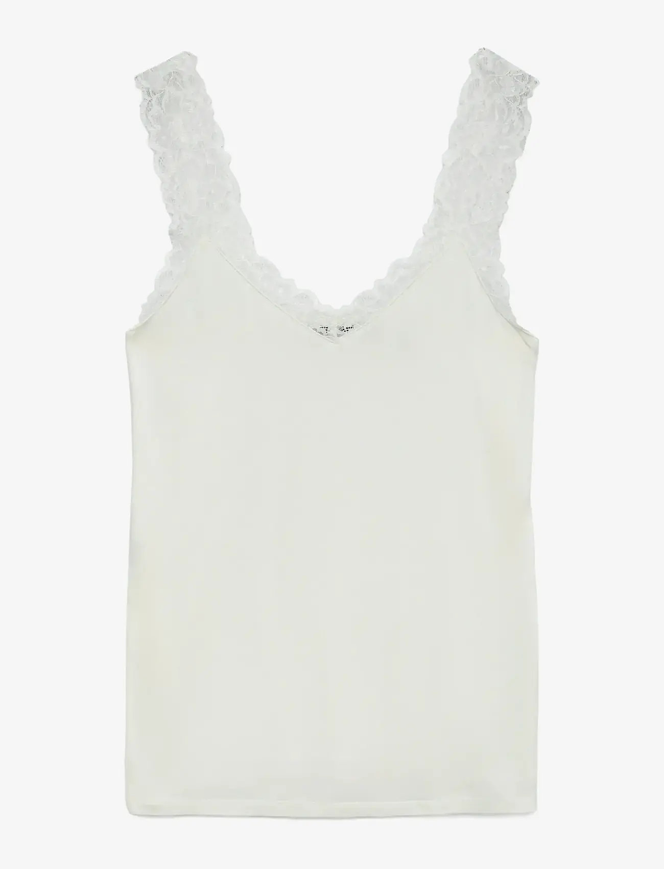 Vero Moda - VMROSA SL TOP JRS NOOS - tanktops - snow white - 1