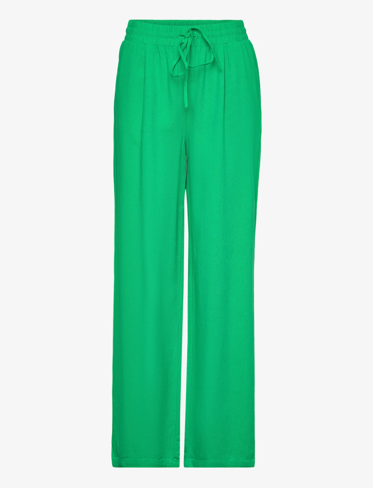 Vero Moda - VMJESMILO WIDE PANTS WVN GA NOOS - uitlopende broeken - bright green - 0