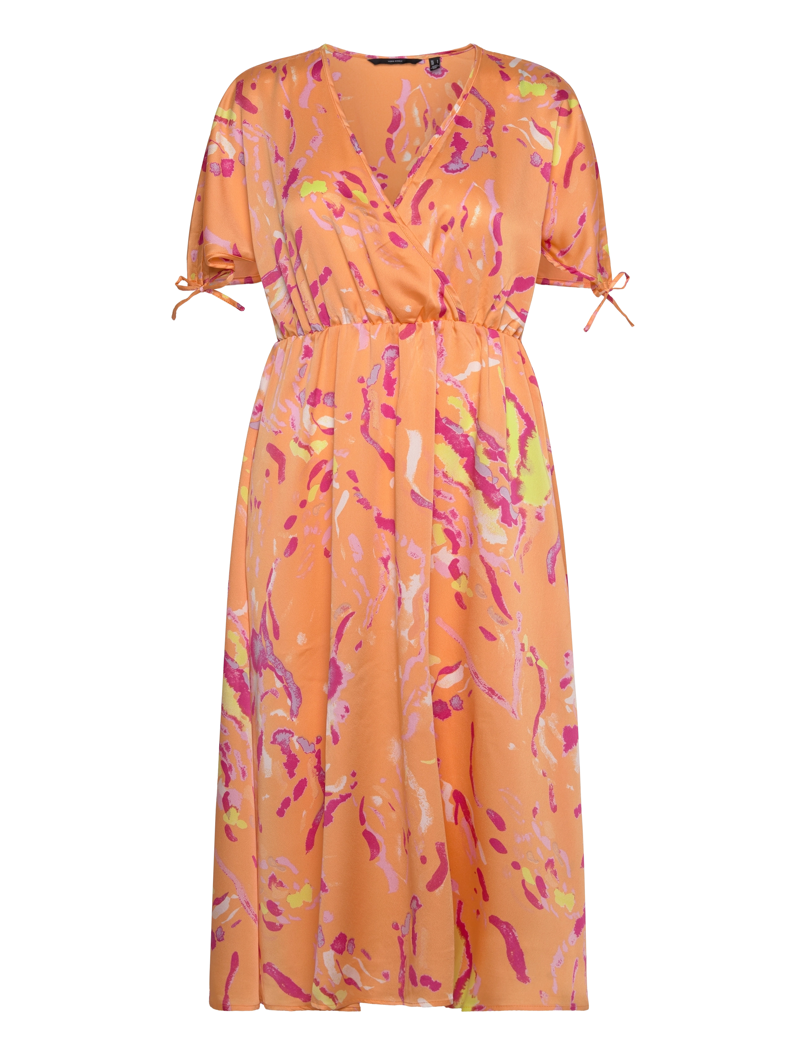 Vero Moda VMHEART OLI 2/4 CALF DRESS WVN CE CP - Kleding - MOCK ORANGE / orange