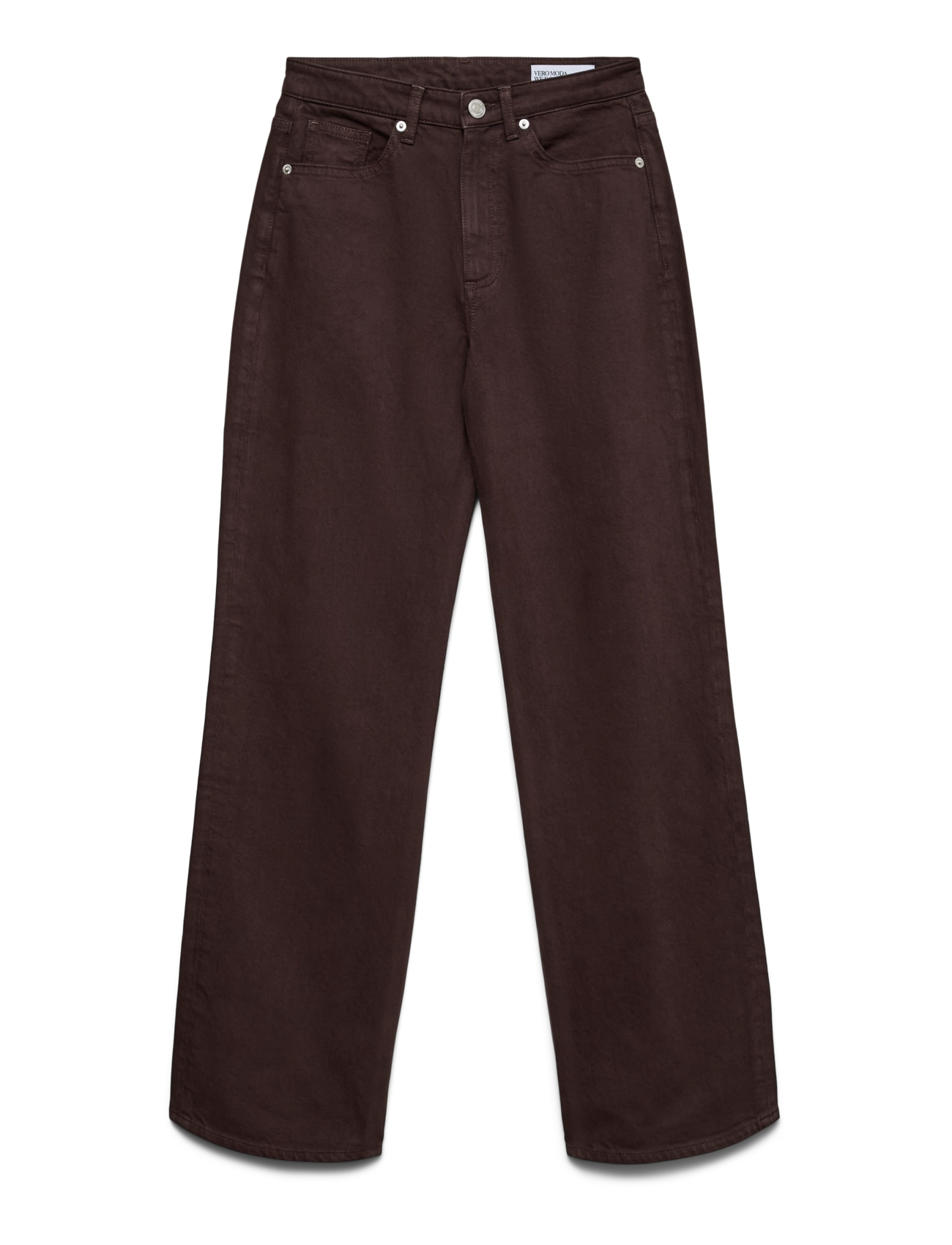 Vero Moda - VMTESSA HR WIDE JEANS COLOR GA NOOS - wide leg jeans - chocolate torte - 1