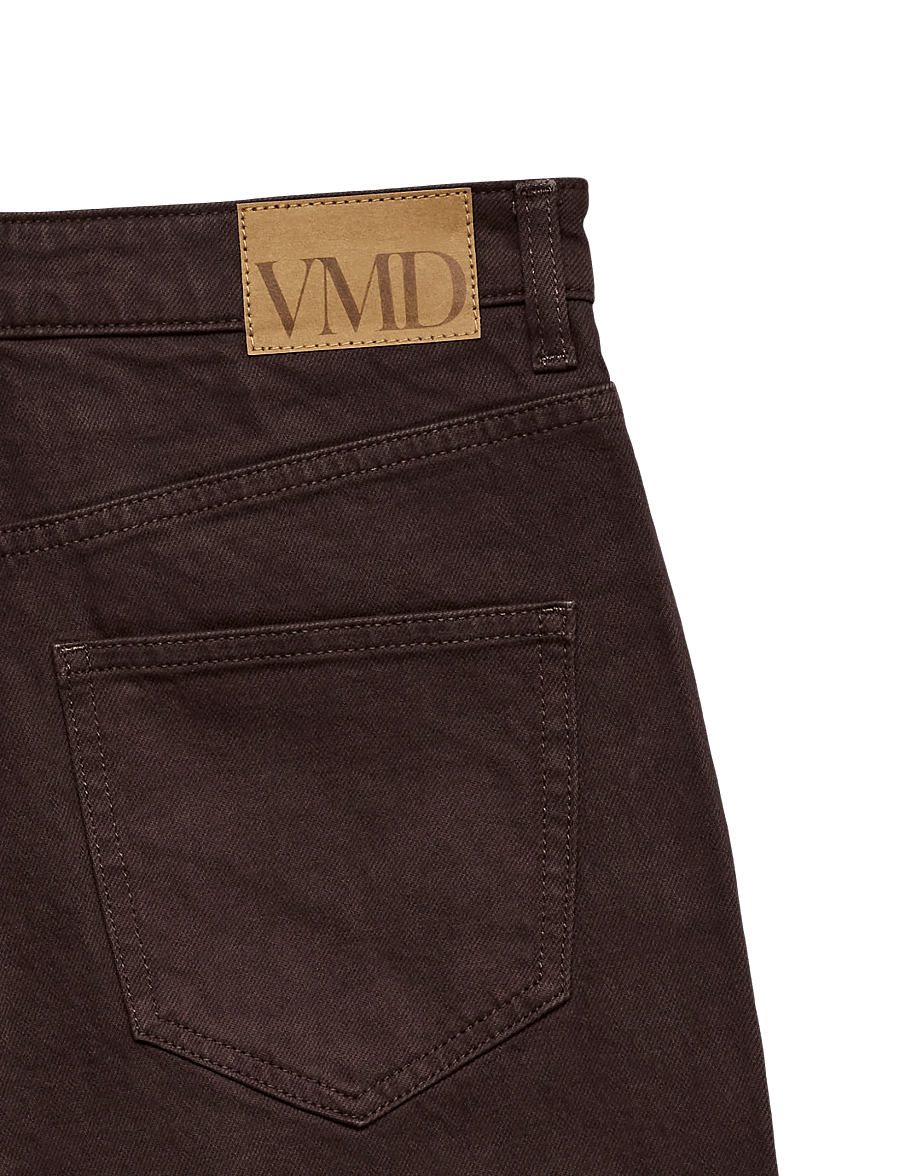 Vero Moda - VMTESSA HR WIDE JEANS COLOR GA NOOS - hosen mit weitem bein - chocolate torte - 5