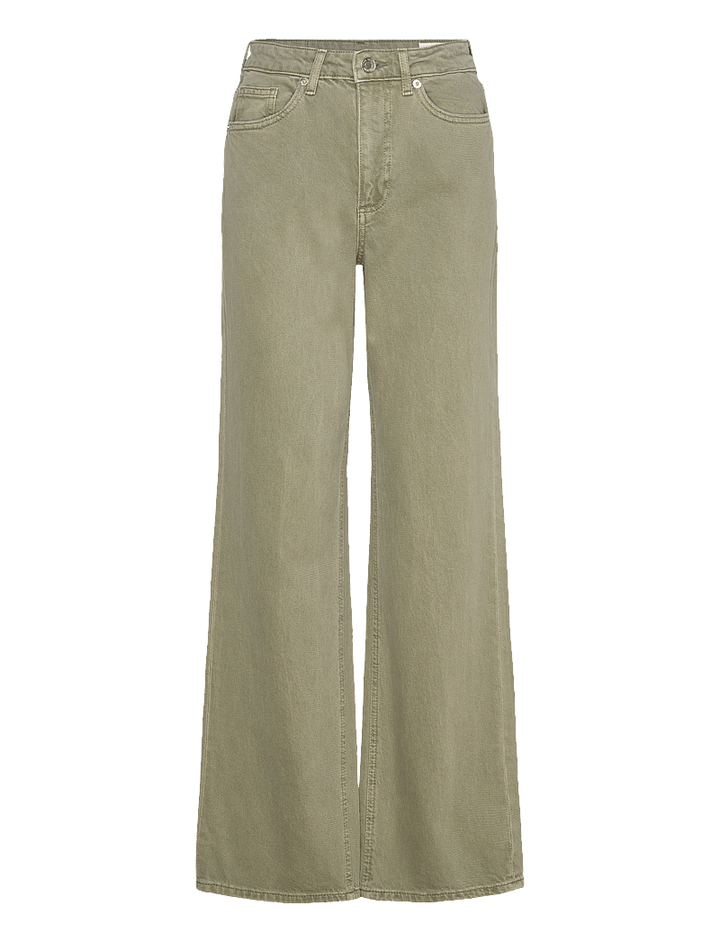 Vero Moda - VMTESSA HR WIDE JEANS COLOR GA NOOS - szerokie dżinsy - laurel wreath - 0