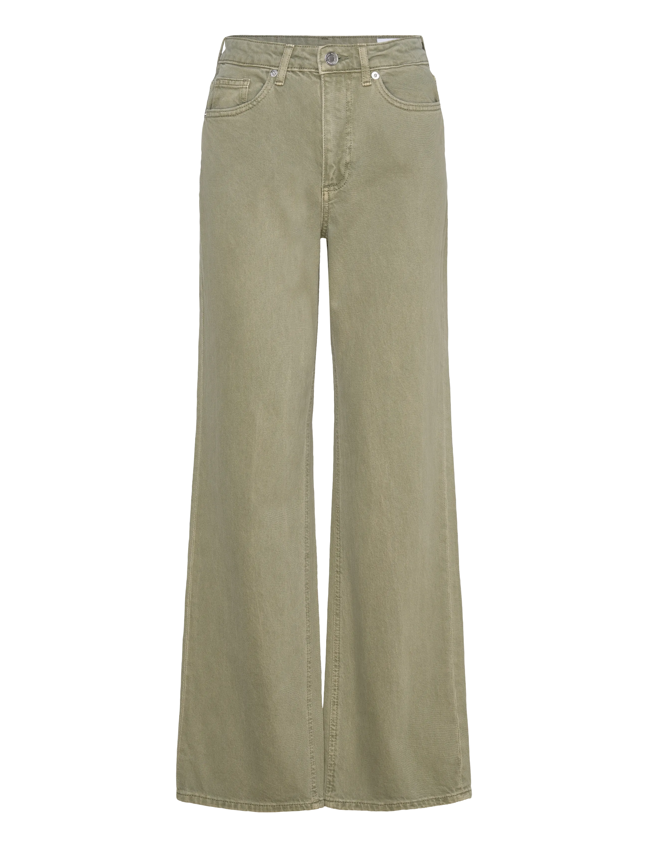 Vero Moda VMTESSA HR WIDE JEANS COLOR GA NOOS - Jeans - LAUREL WREATH / khaki/green