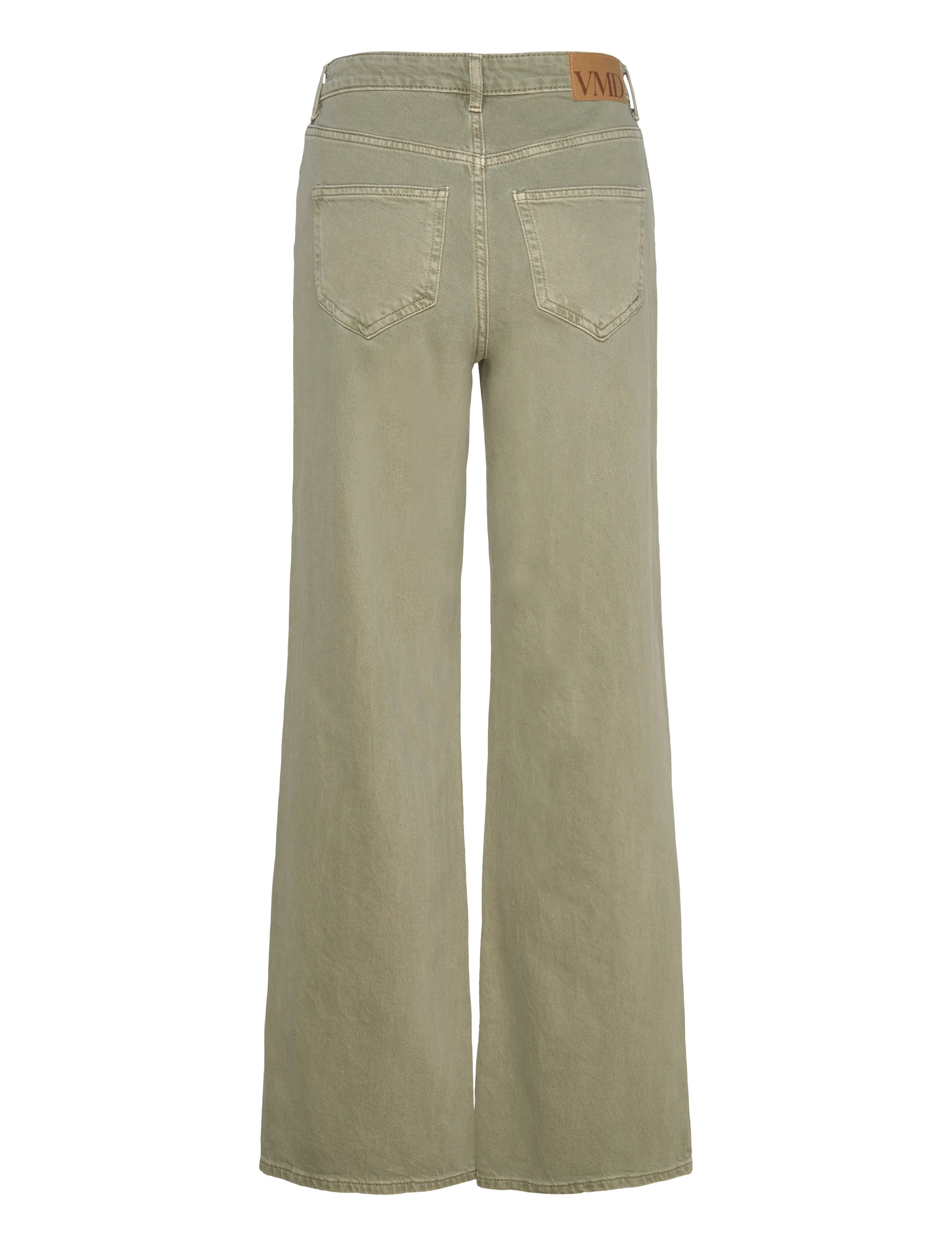 Vero Moda - VMTESSA HR WIDE JEANS COLOR GA NOOS - víðar gallabuxur - laurel wreath - 2