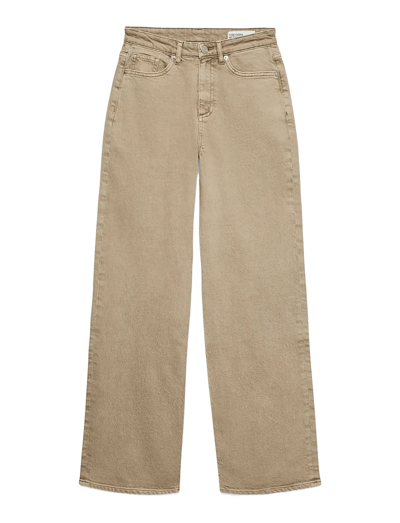 Vero Moda - VMTESSA HR WIDE JEANS COLOR GA NOOS - laia säärega teksad - silver mink - 1