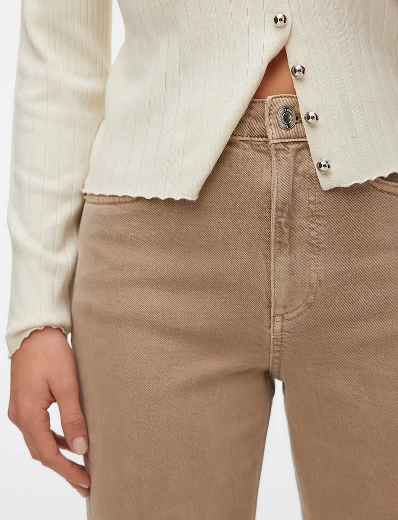 Vero Moda - VMTESSA HR WIDE JEANS COLOR GA NOOS - laia säärega teksad - silver mink - 4