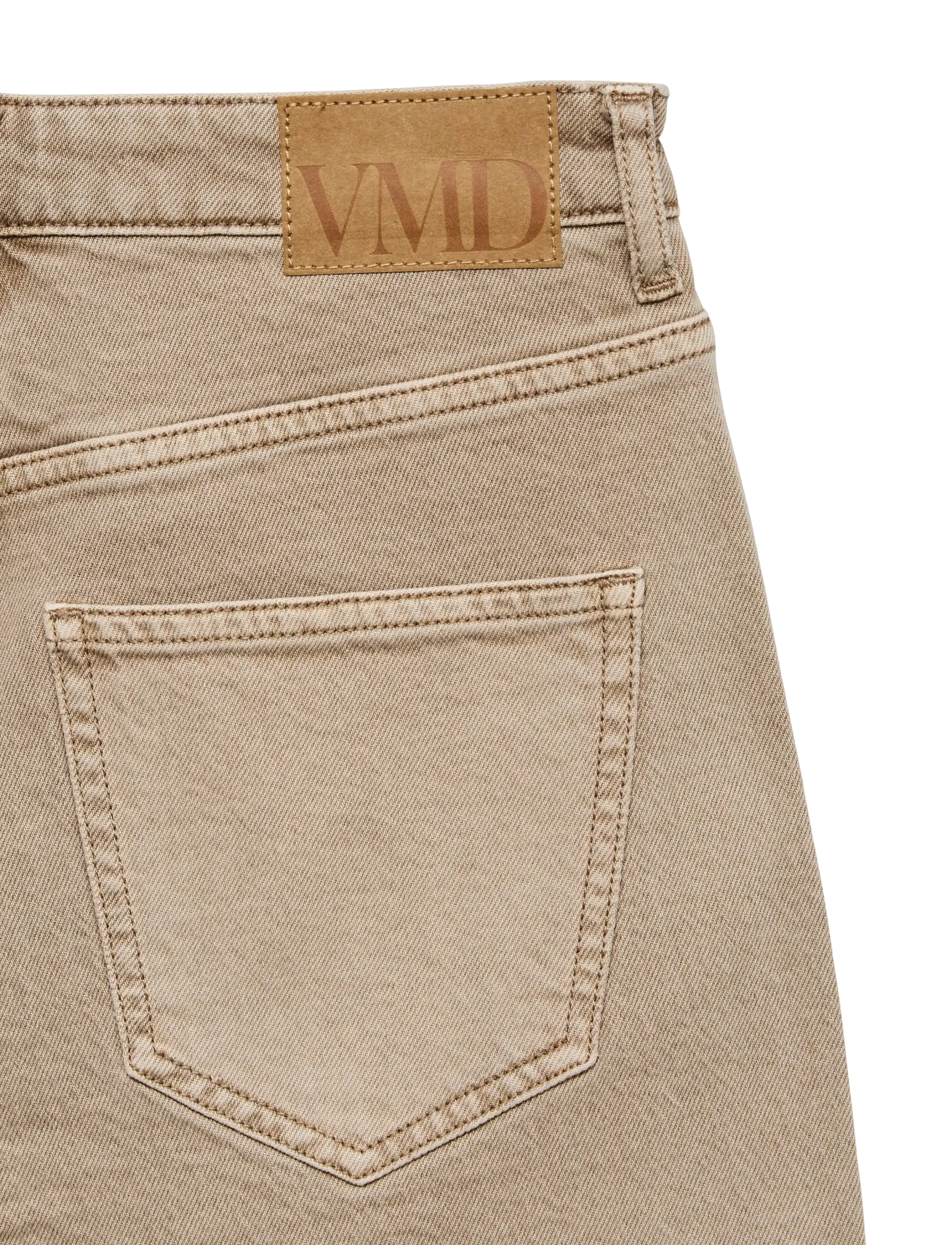 Vero Moda - VMTESSA HR WIDE JEANS COLOR GA NOOS - hosen mit weitem bein - silver mink - 5