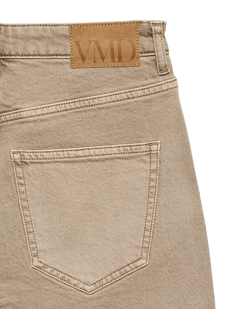 Vero Moda - VMTESSA HR WIDE JEANS COLOR GA NOOS - hosen mit weitem bein - silver mink - 5