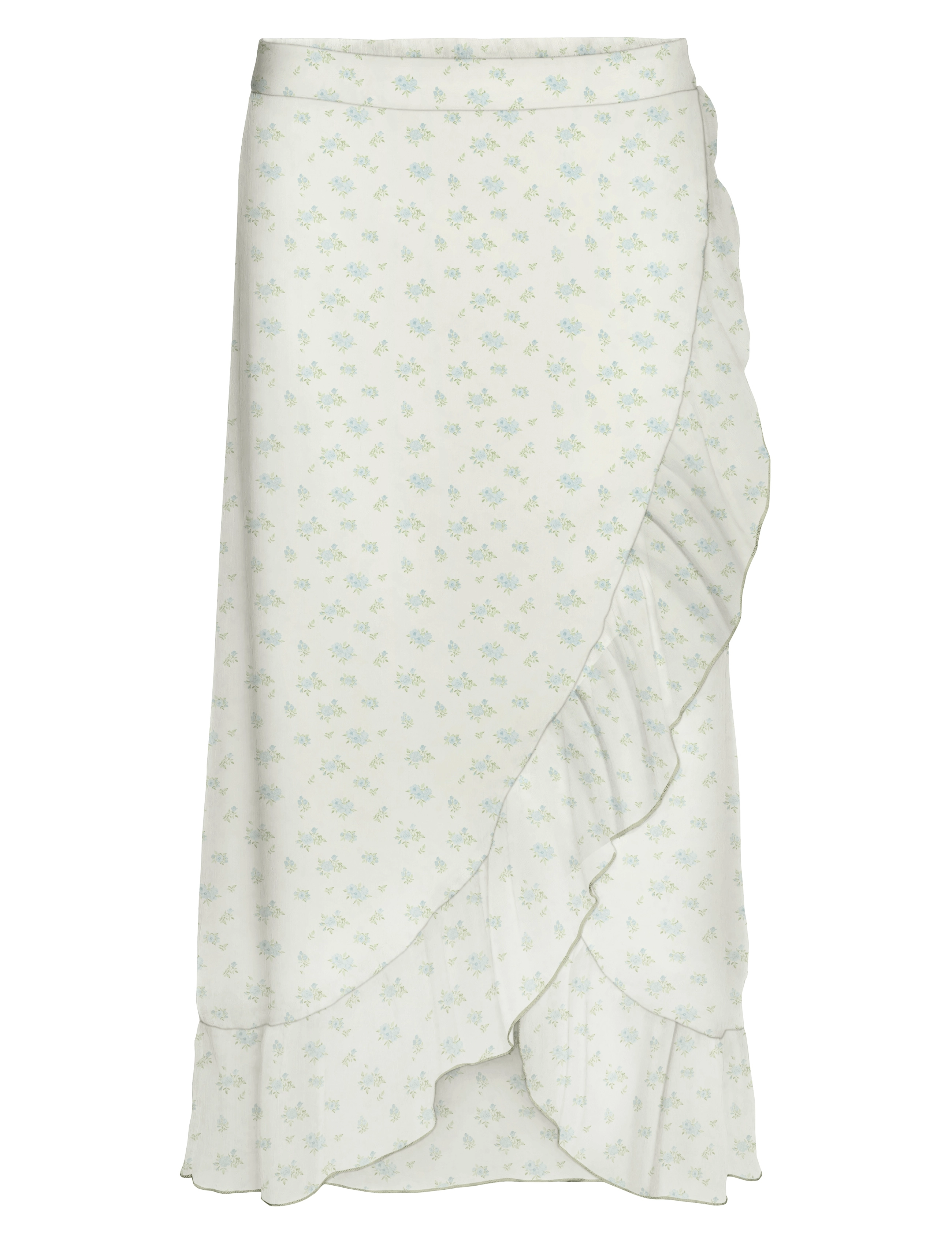 Vero Moda VMSMILLA H/W WRAP SKIRT WVN GA - Tøj - BRIGHT WHITE / white