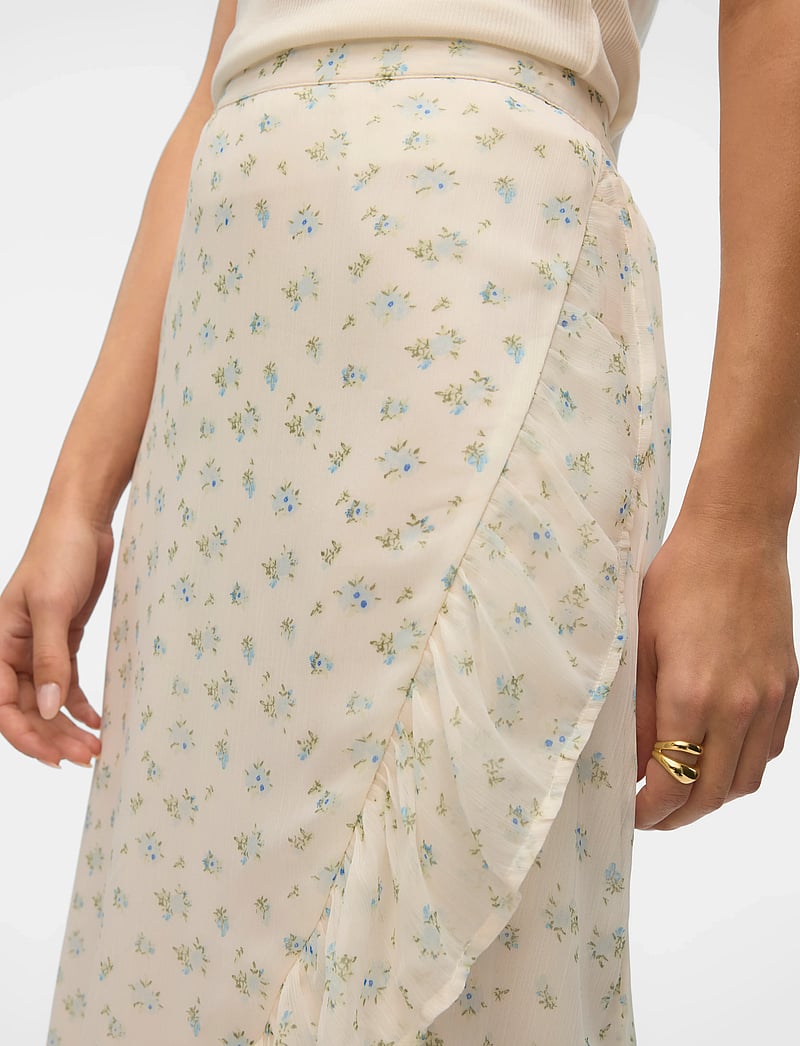 Vero Moda - VMSMILLA H/W WRAP SKIRT WVN GA - wickelröcke - bright white - 5