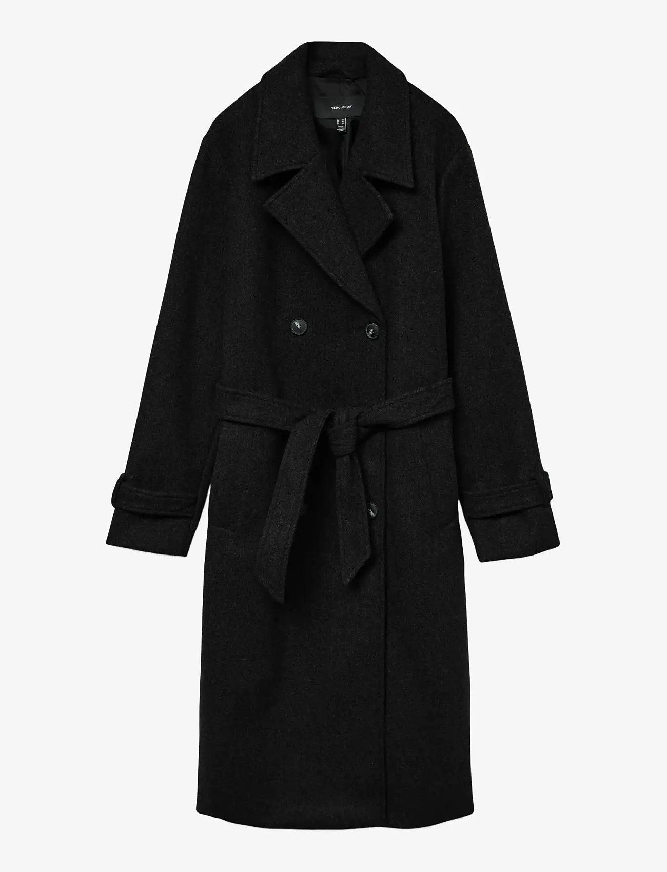 Vero Moda - VMFORTUNEVEGA LONG TRENCHCOAT GA NOOS - mantlid - black - 1