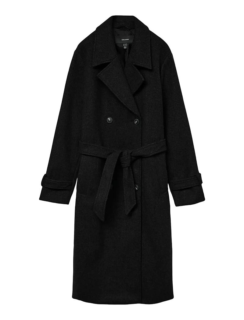 Vero Moda - VMFORTUNEVEGA LONG TRENCHCOAT GA NOOS - mäntel - black - 1
