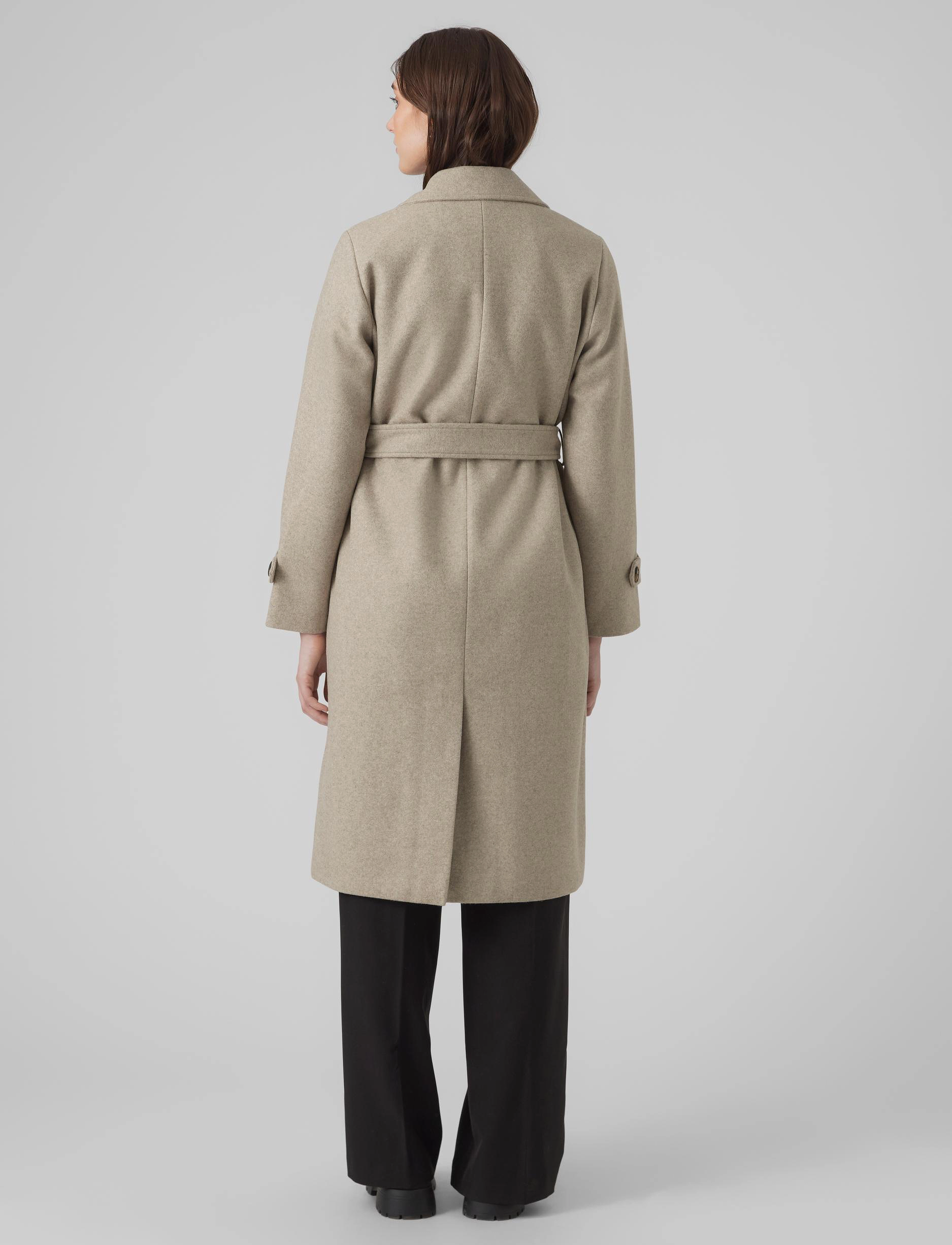 Vero Moda - VMFORTUNEVEGA LONG TRENCHCOAT GA NOOS - frakker - silver mink - 2