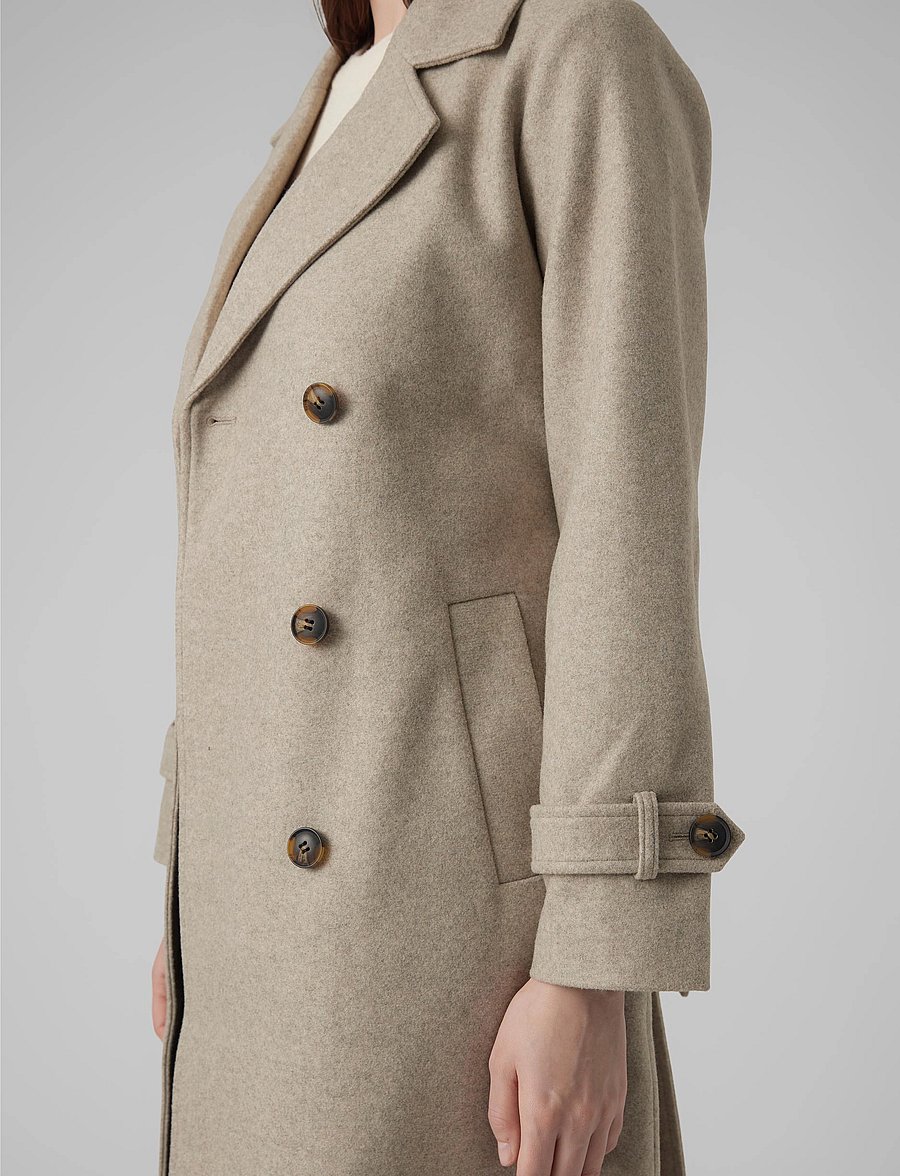 Vero Moda - VMFORTUNEVEGA LONG TRENCHCOAT GA NOOS - mäntel - silver mink - 4