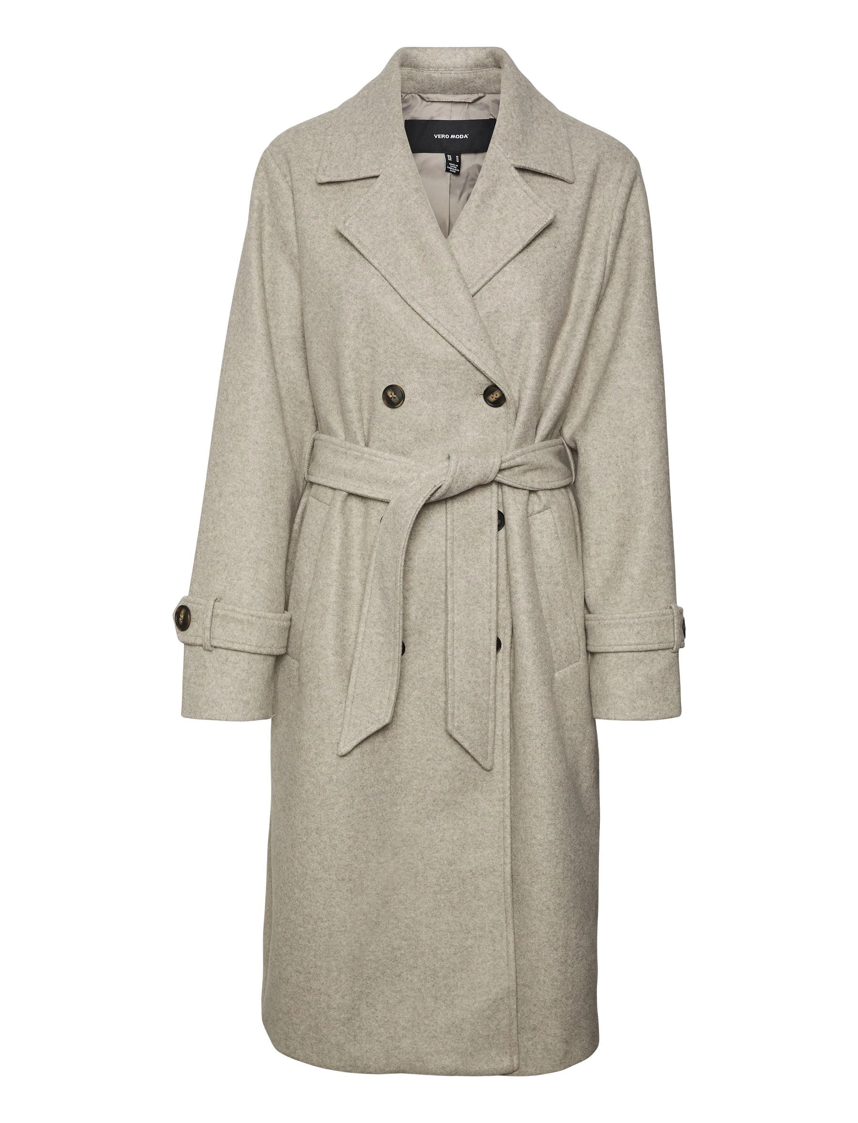Vero Moda - VMFORTUNEVEGA LONG TRENCHCOAT GA NOOS - frakker - silver mink - 5
