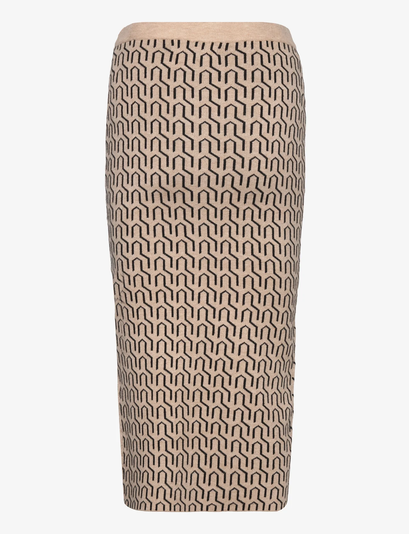 Vero Moda - VMGOLDNEEDLE ART 7/8 PENCIL SKIRT - strikkede nederdele - nomad - 1