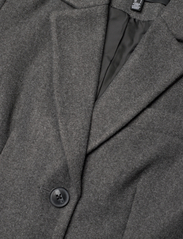 Vero Moda - VMVINCEMILAN LONG COAT BOOS CP - winter coats - dark grey melange - 2
