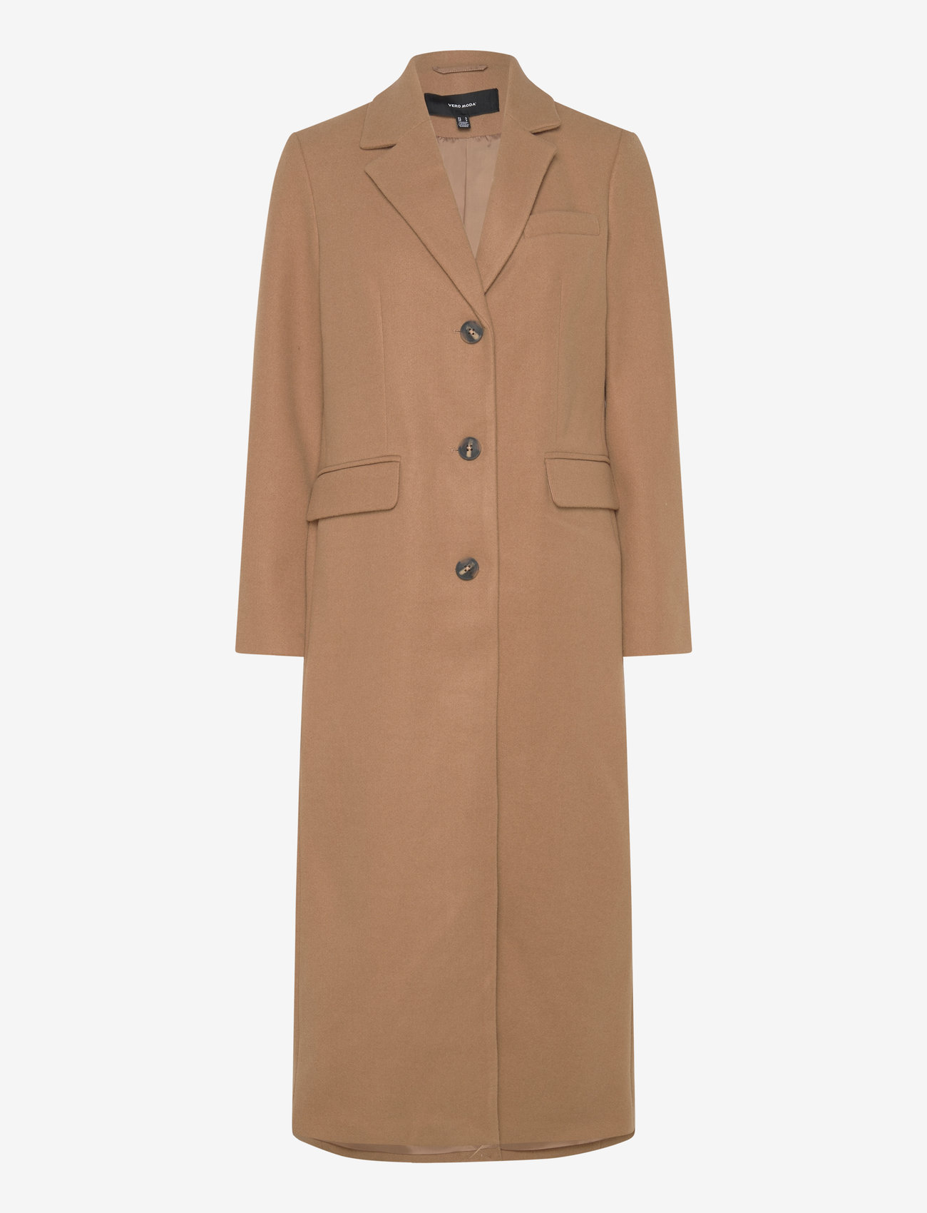 Vero Moda - VMVINCEMILAN LONG COAT GA BOO - overtøj - tigers eye - 0