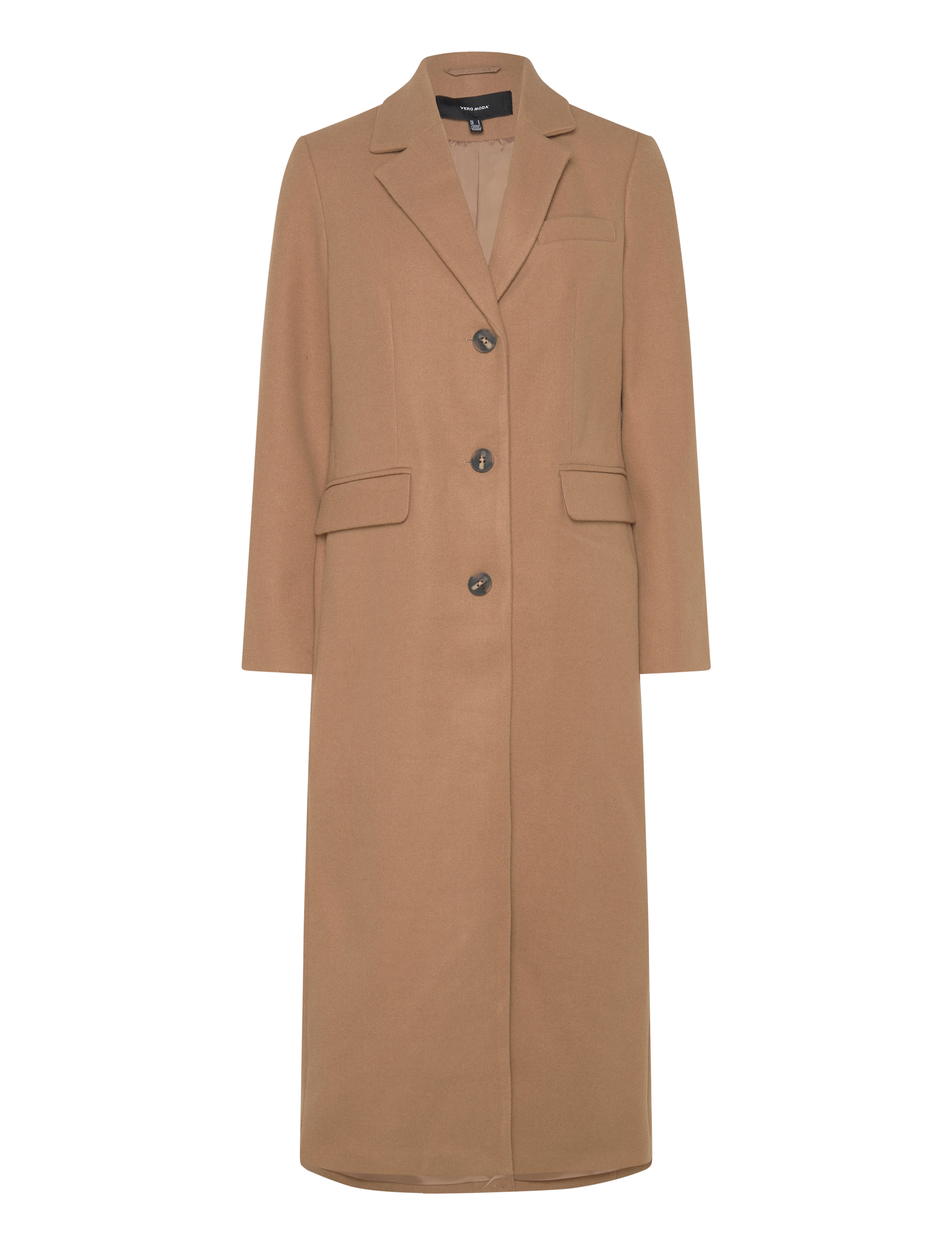 Vero Moda VMVINCEMILAN LONG COAT GA BOO - Tøj - TIGERS EYE / beige
