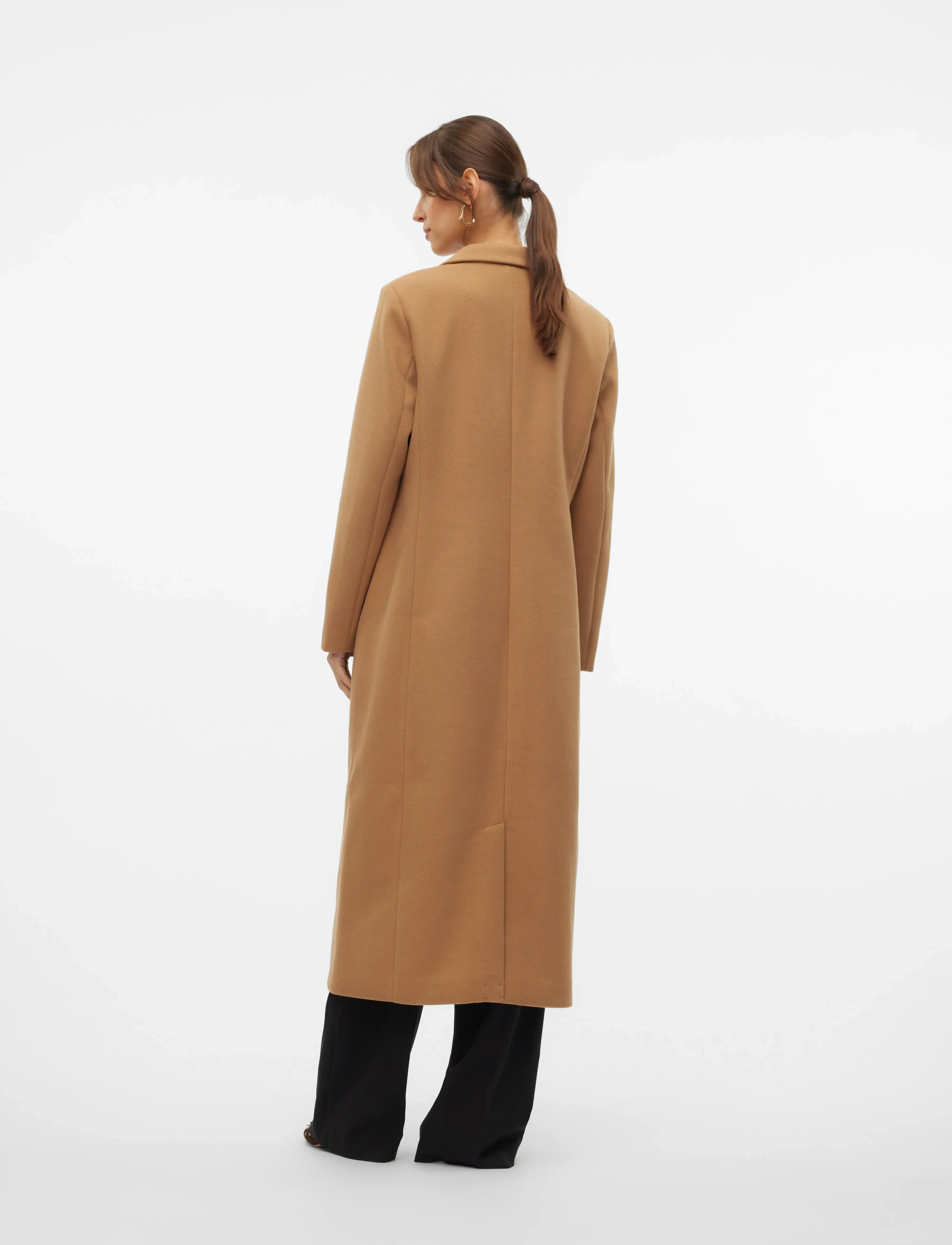 Vero Moda - VMVINCEMILAN LONG COAT GA BOO - overtøj - tigers eye - 3