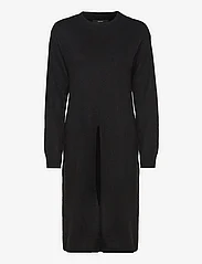 Vero Moda - VMPHILLIS LS O-NECK SLIT DRESS GA BOO - najniższe ceny - black - 0