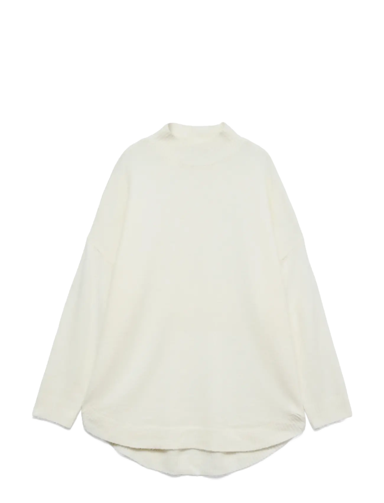 Vero Moda VMPLAZA LS HIGHNCK LONG PULLOVER GA NOOS - Tøj - BIRCH / white