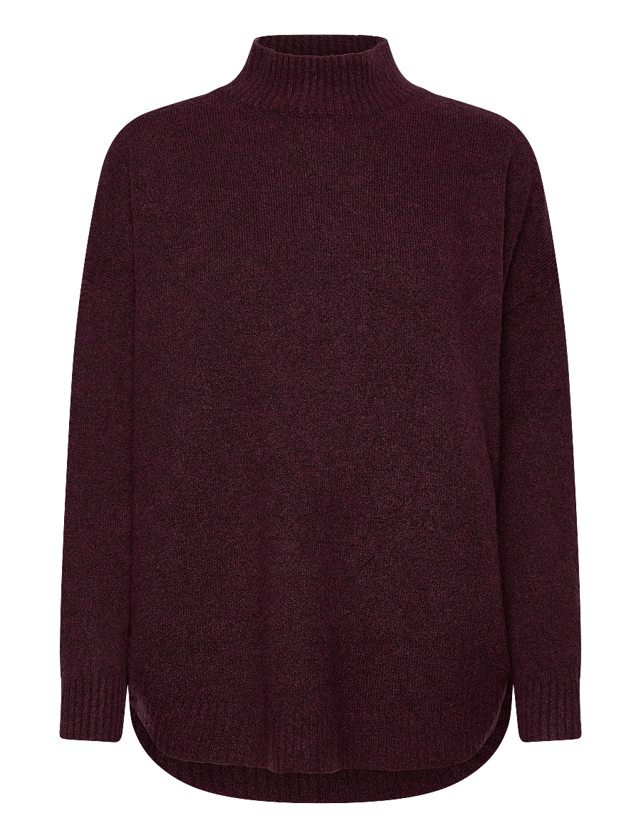 Vero Moda - VMPLAZA LS HIGHNCK LONG PULLOVER GA NOOS - pullover - winetasting - 0