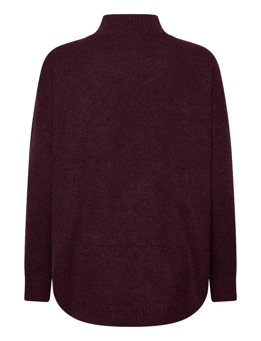 Vero Moda - VMPLAZA LS HIGHNCK LONG PULLOVER GA NOOS - pullover - winetasting - 1