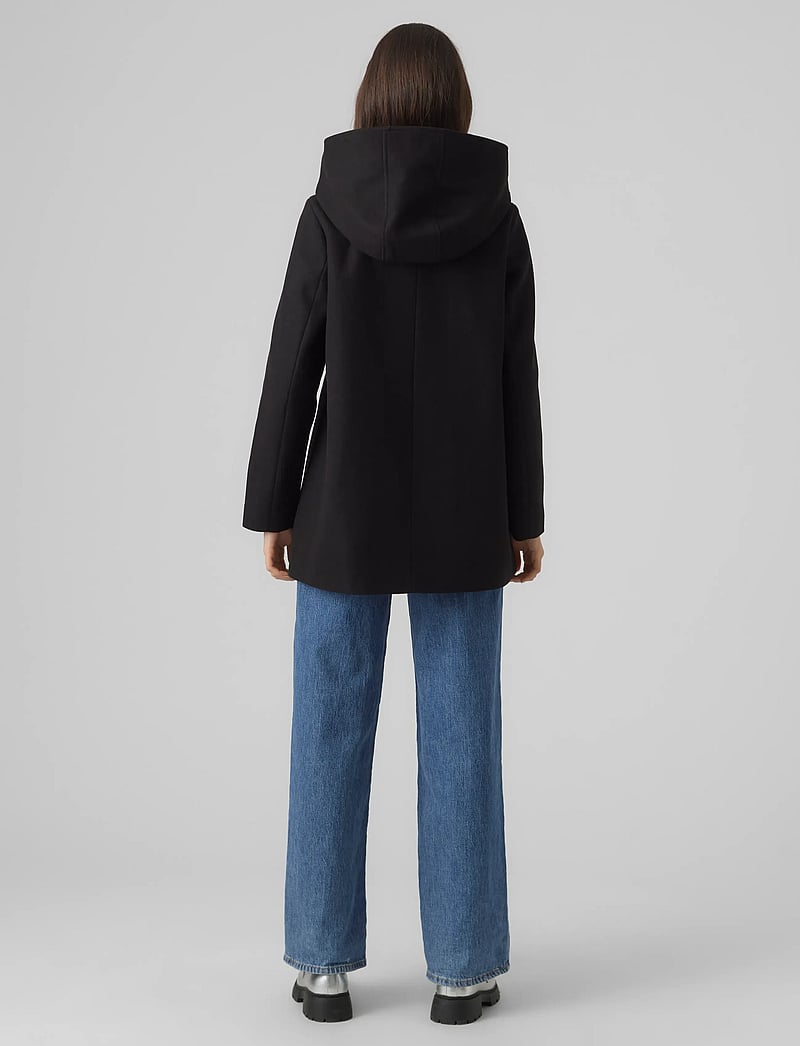 Vero Moda - VMFORTUNESHILA JACKET GA NOOS - ullkappor - black - 2